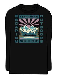 Solitude Oversized LS T-Shirt - Black - Image 6