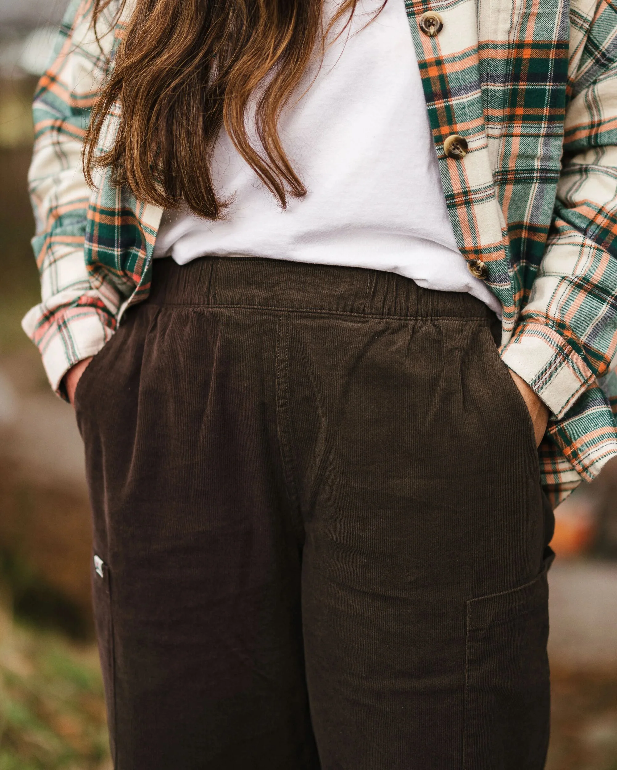 Someday Organic Cotton Corduroy Trouser - Coffee - Image 4