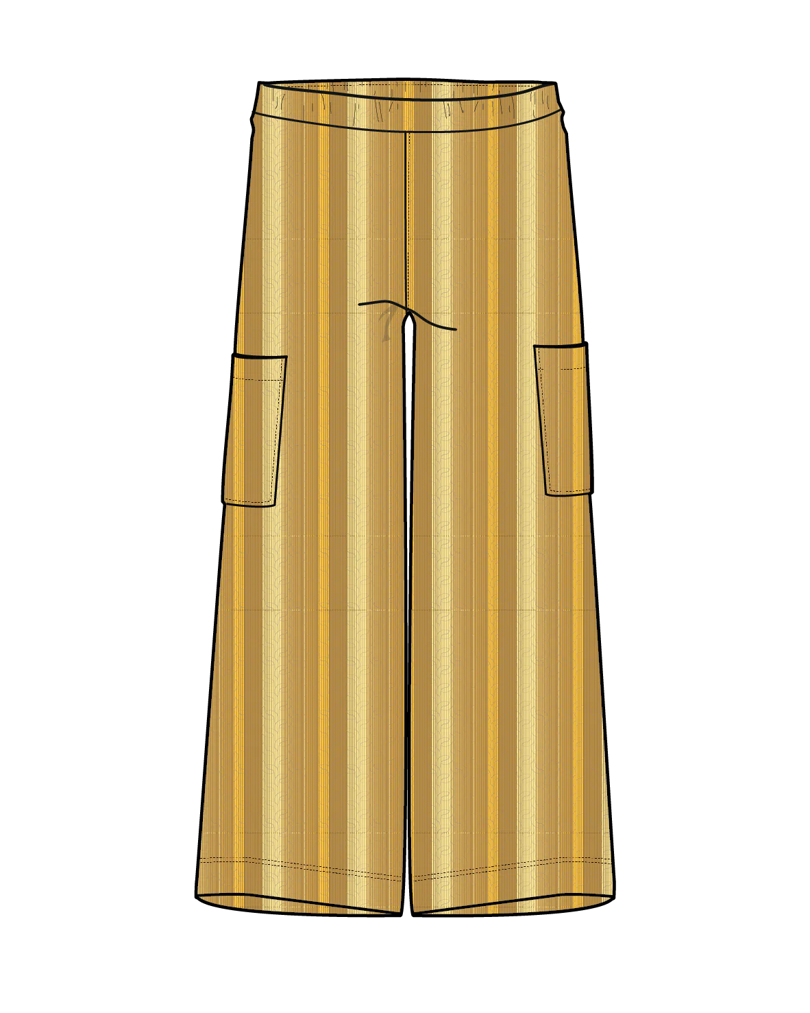 Someday Woven Trouser - Spruce Yellow Stripe - Image 9
