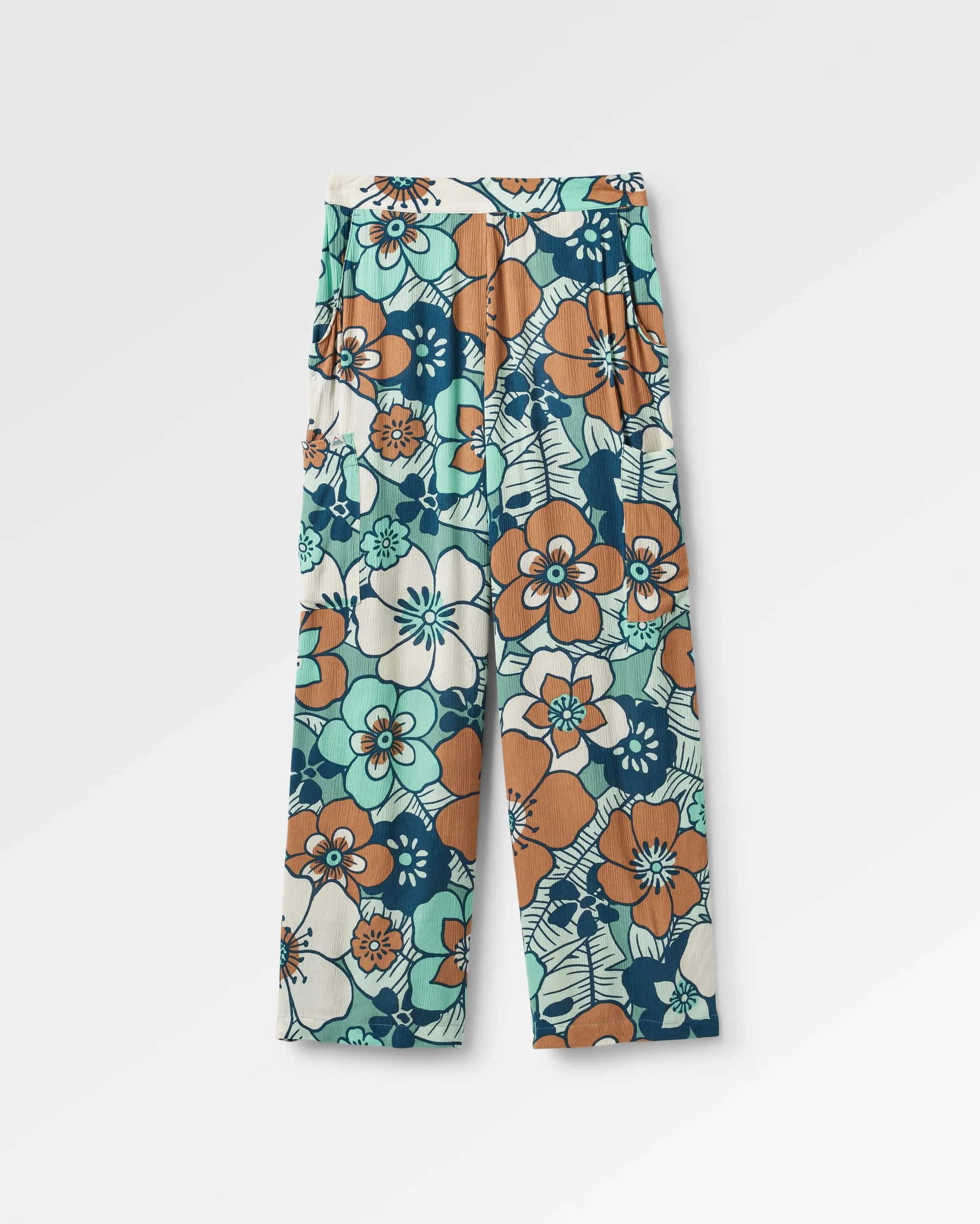Someday Woven Trouser - Vintage Floral Aqua - Image 2