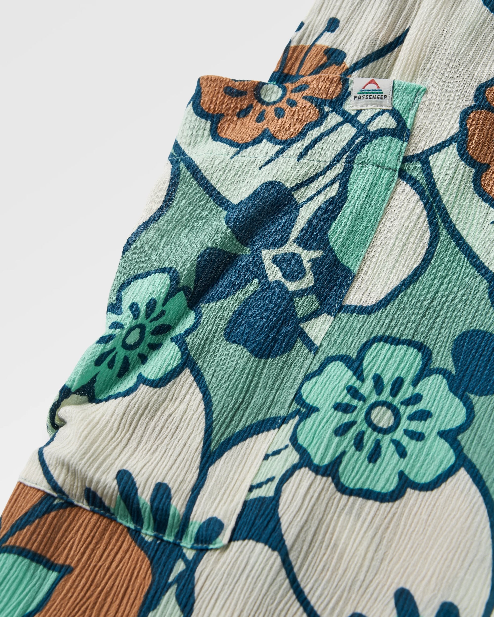 Someday Woven Trouser - Vintage Floral Aqua - Image 6