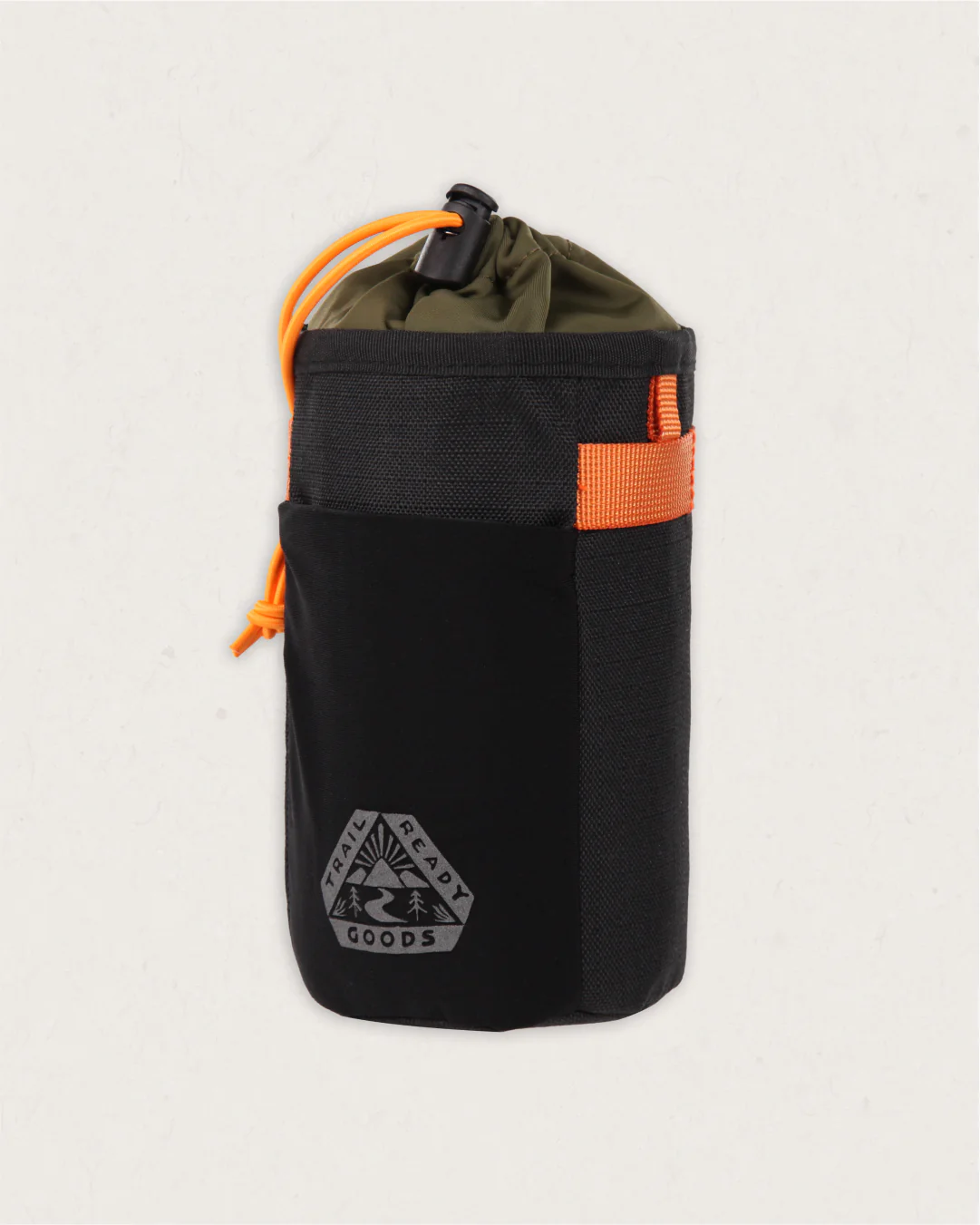 Steer Hybrid Bottle Bike Bag - True Black/ Khaki - Image 8