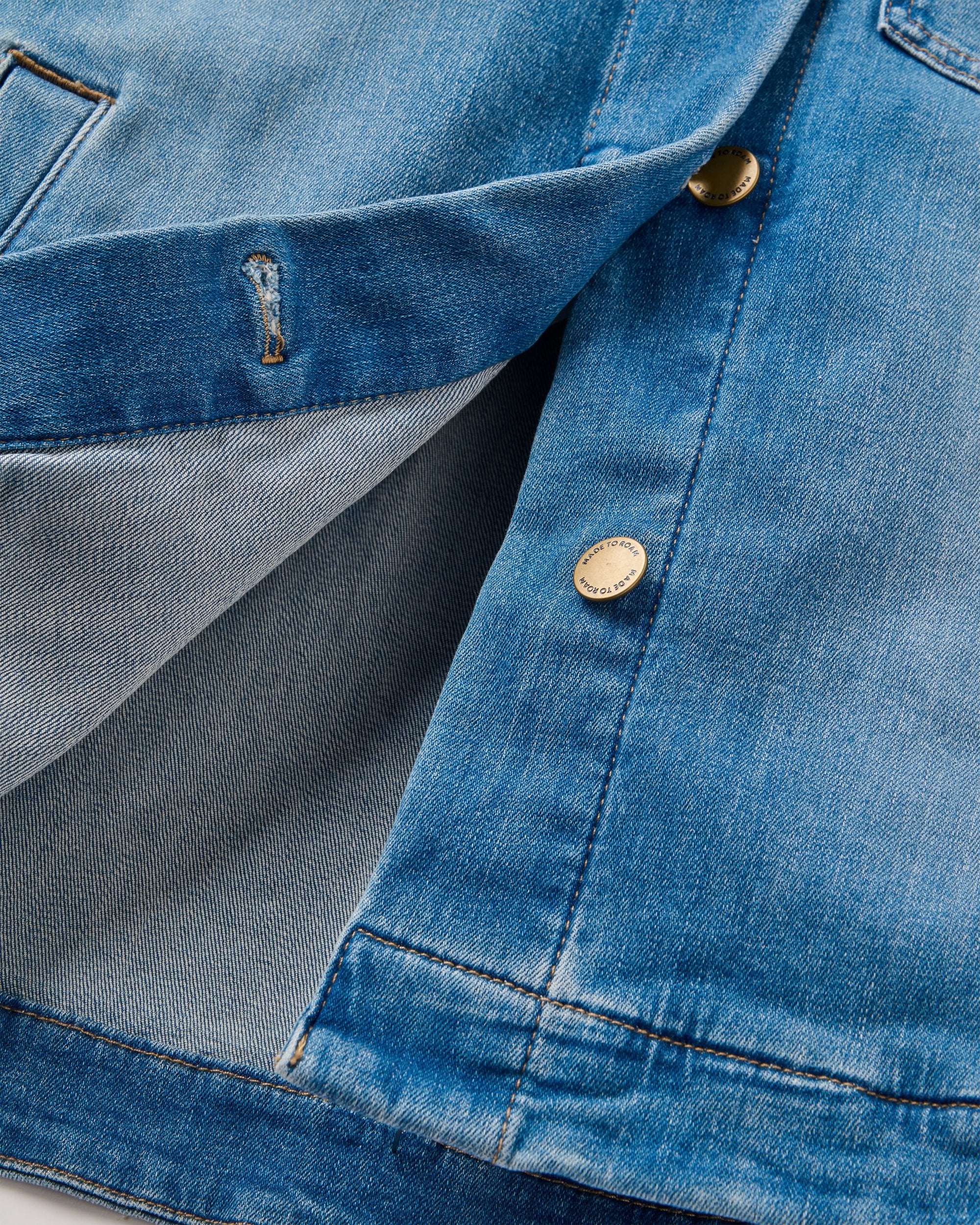 Stella Denim LS Shirt - Light Wash Denim - Image 8