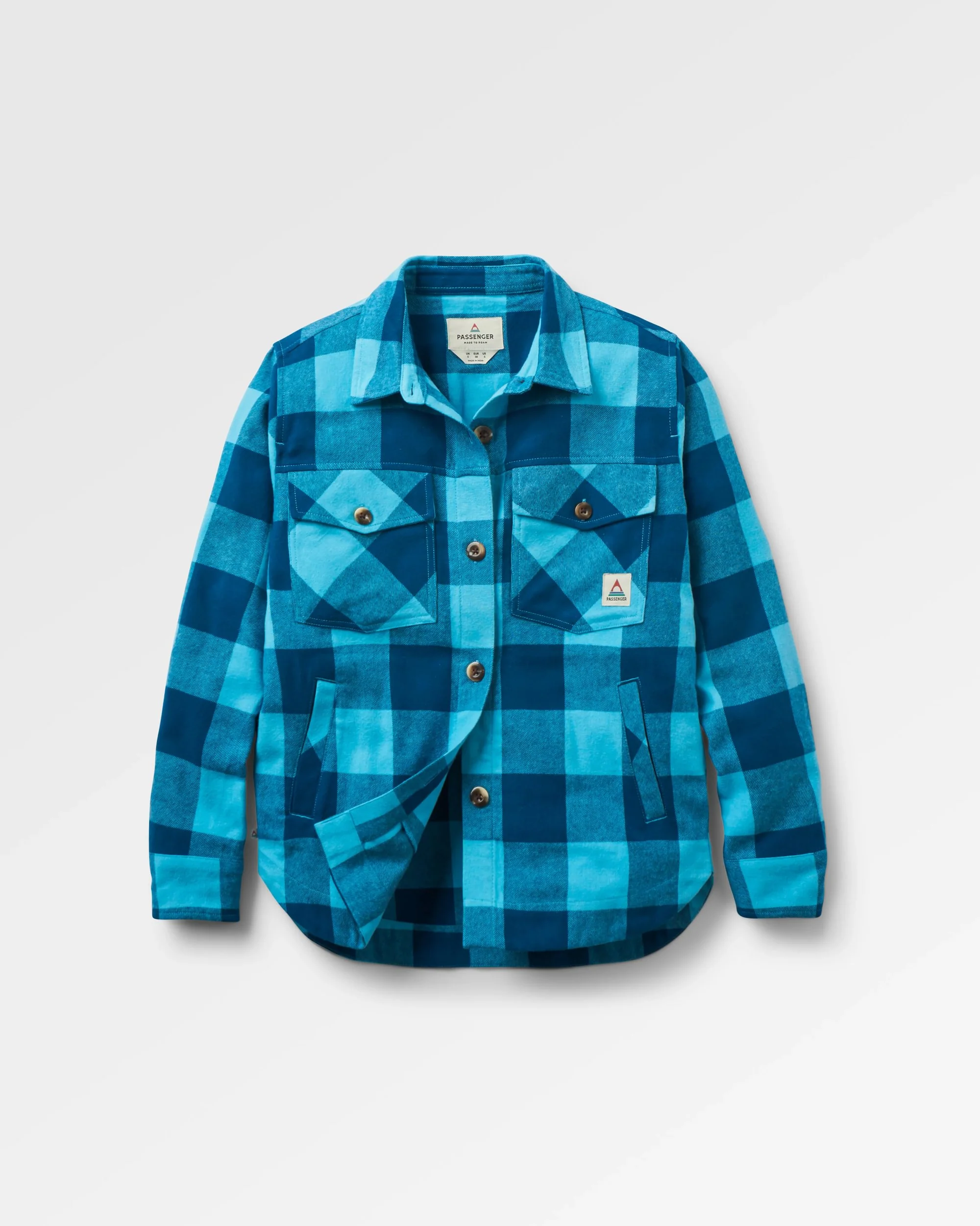Stella LS Shirt - Retro Blue Check - Image 2