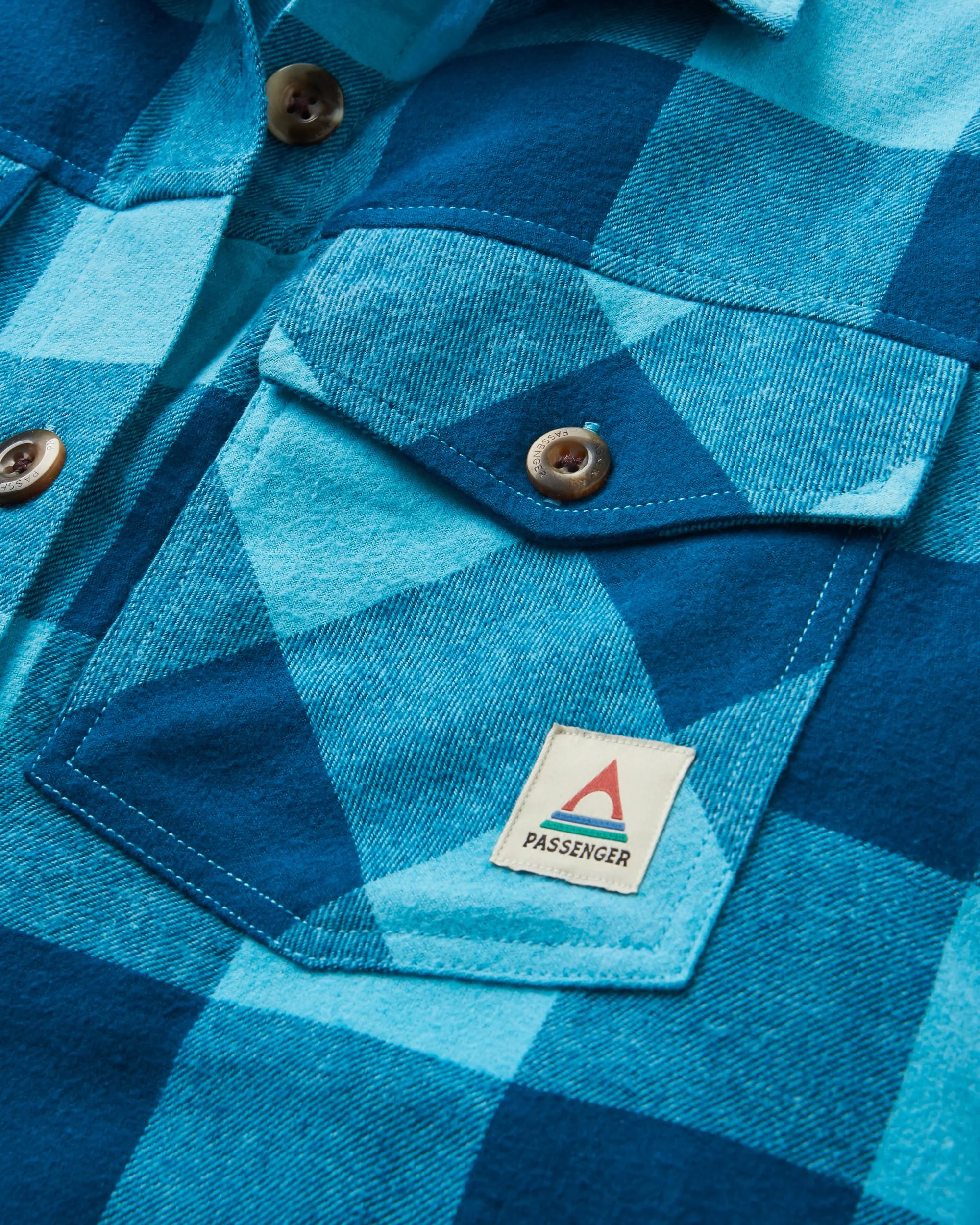 Stella LS Shirt - Retro Blue Check - Image 5