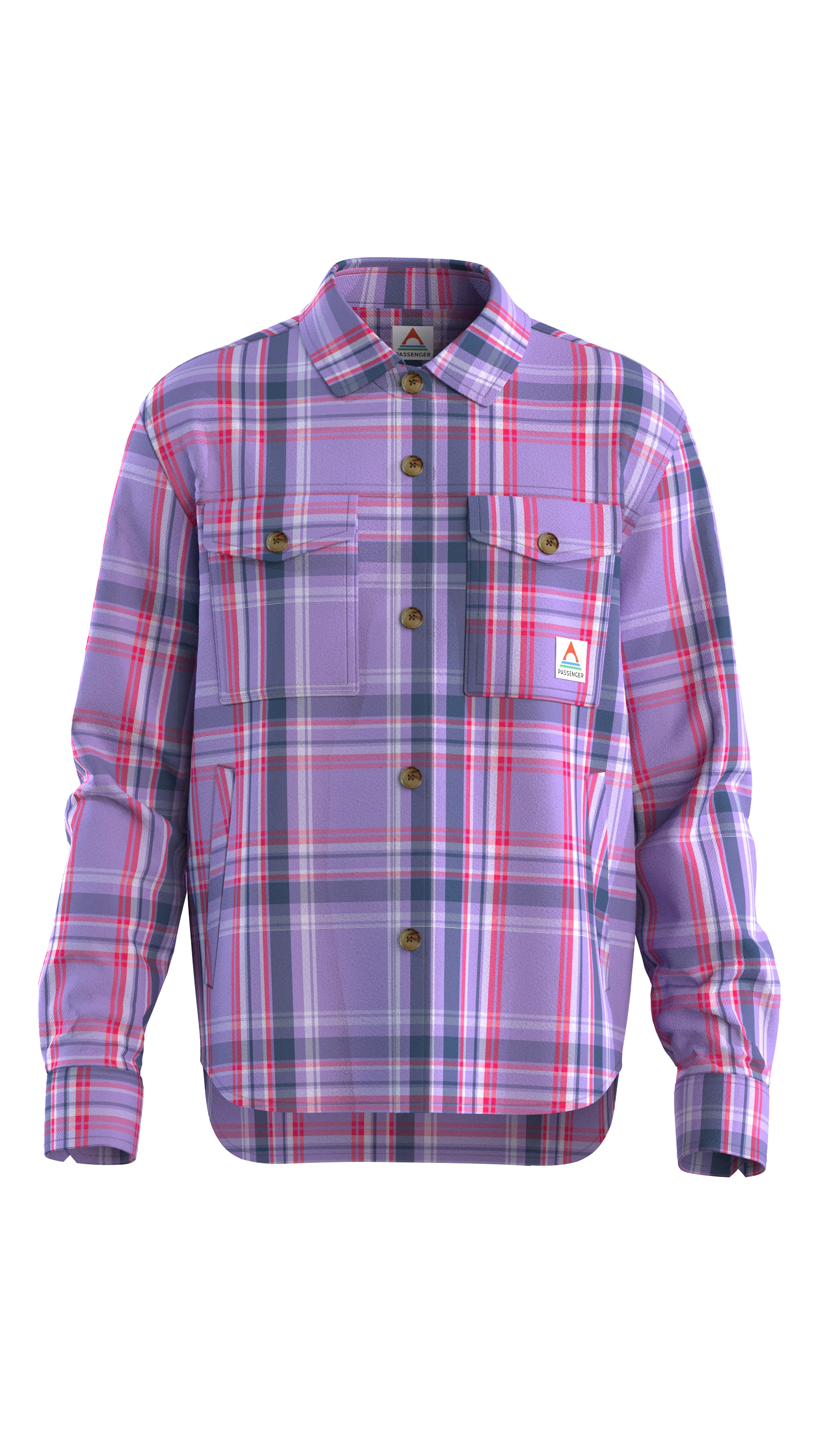 Stella LS Shirt - Retro Purple Check - Image 13