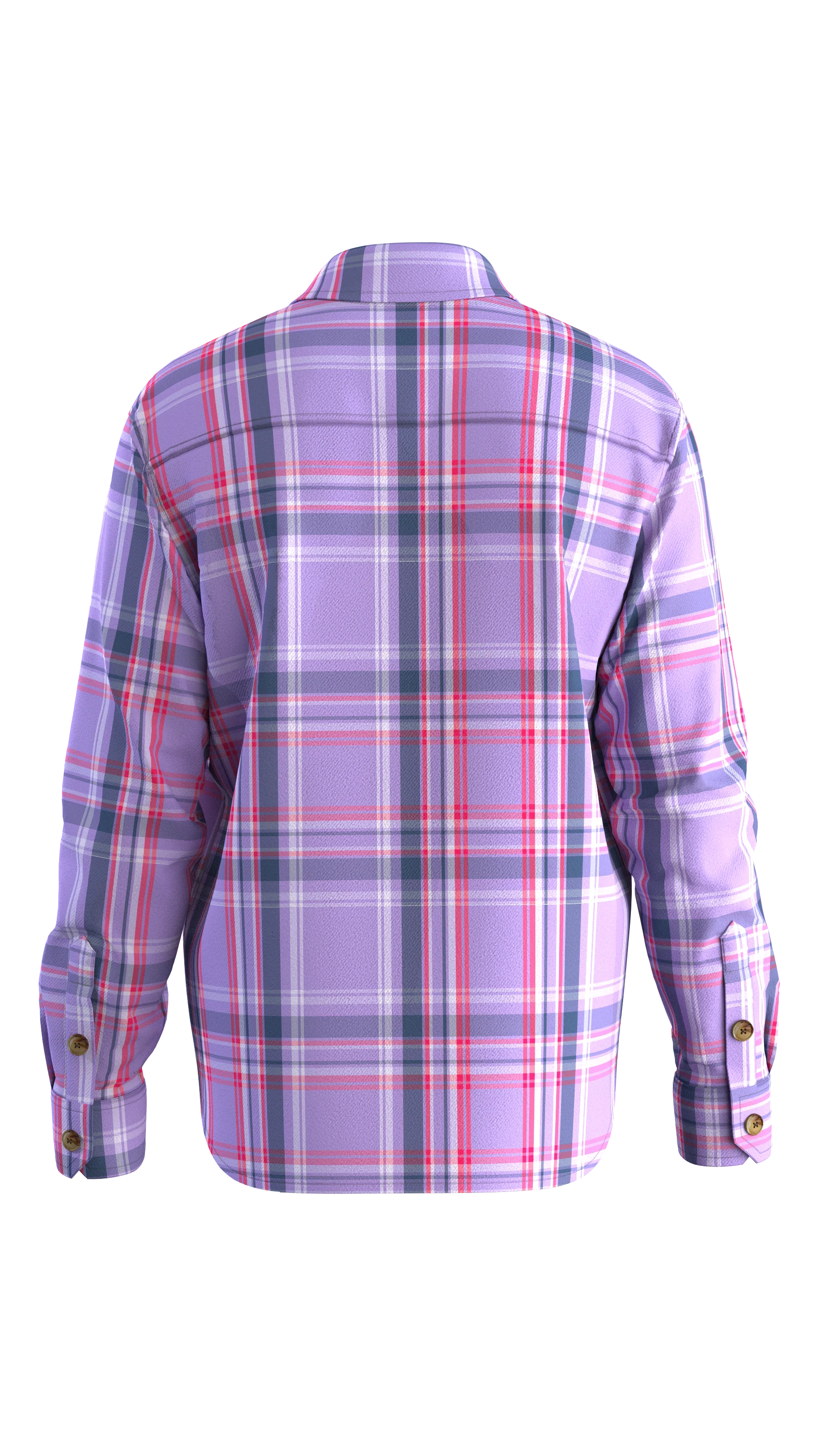 Stella LS Shirt - Retro Purple Check - Image 14
