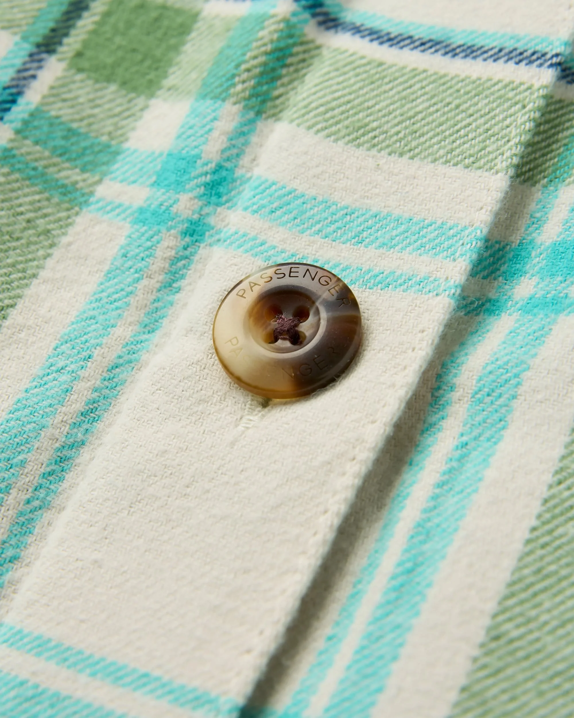 Stella LS Shirt - Vintage White/Stem Green Check - Image 8