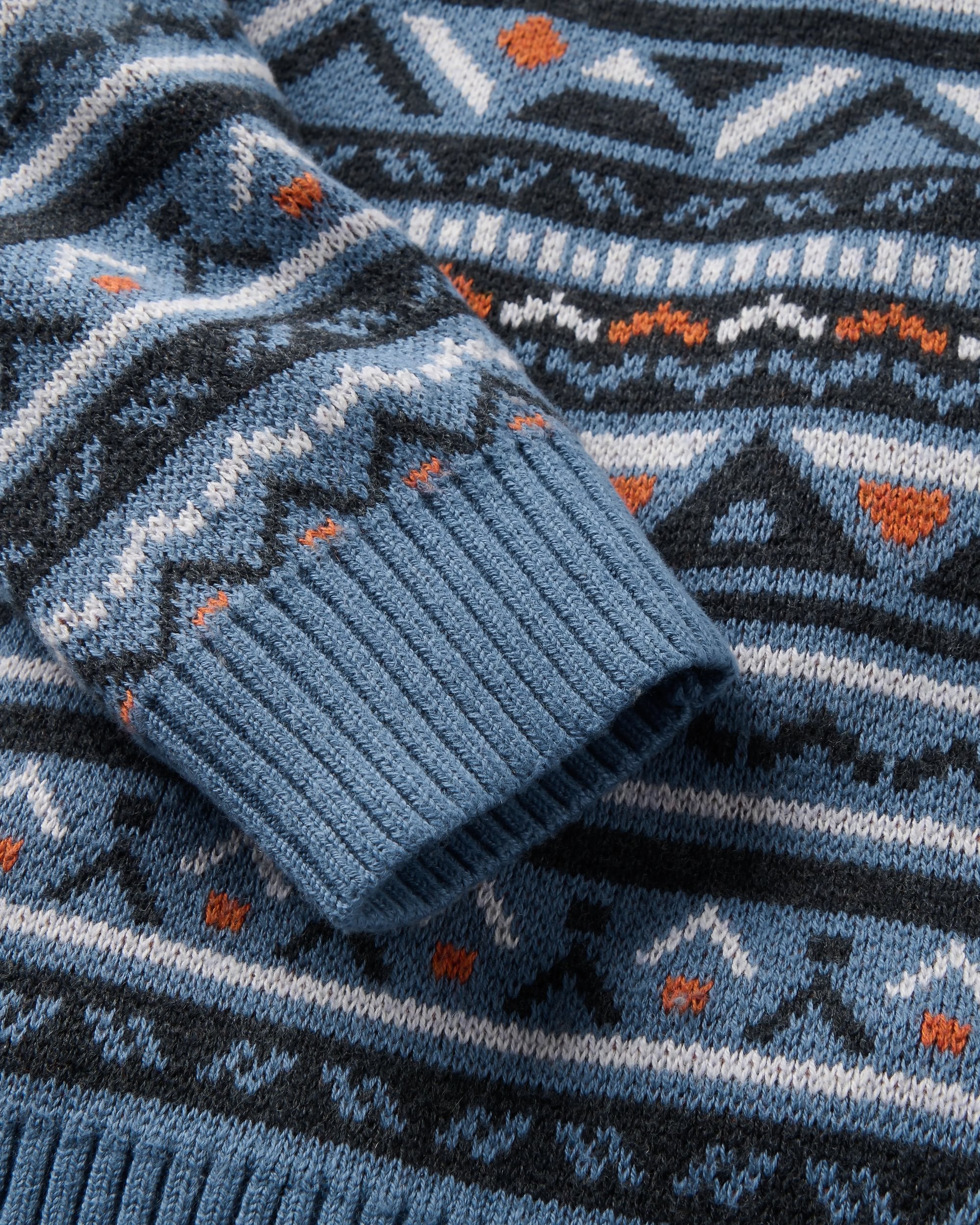 Stoked Knitted Jumper - Faded Denim Multi - Image 5