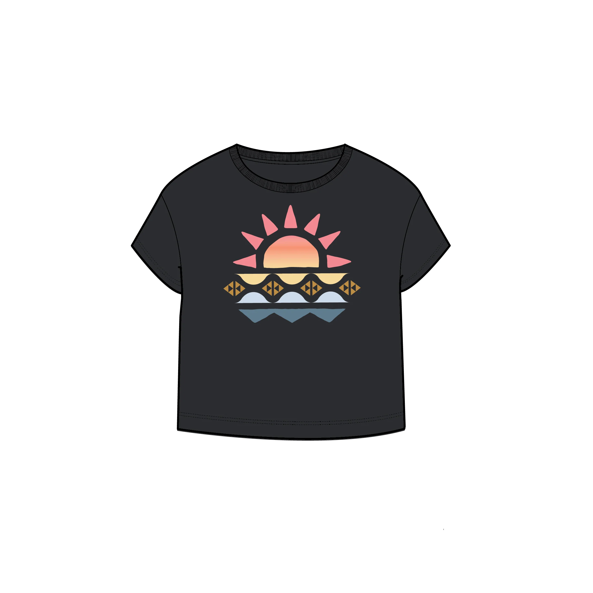 Sunray T-Shirt - Black - Image 8