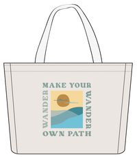 Sunrise Organic Cotton Tote Bag - Off White - Image 12