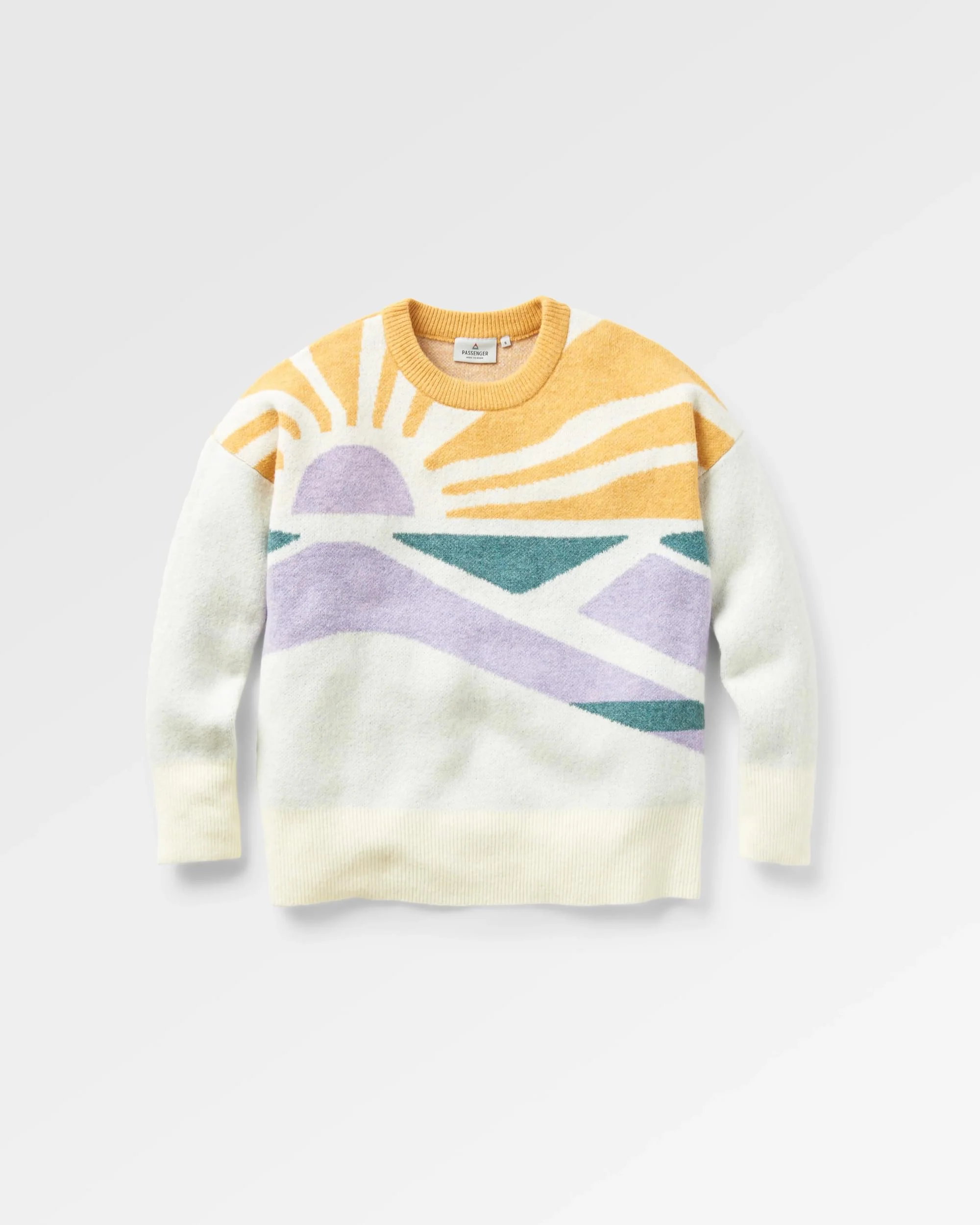 Sunsets Oversized Knitted Jumper - Marshmallow - Image 2