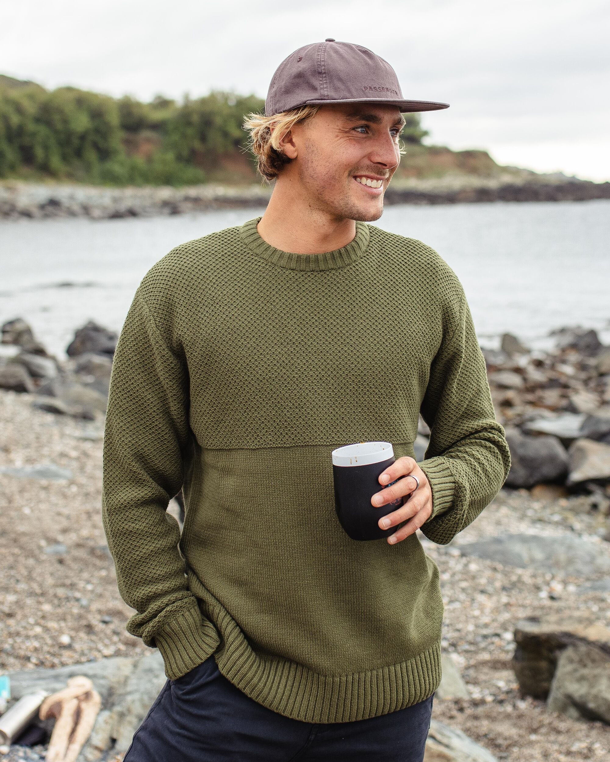 Swell Knitted Jumper - Khaki - Image 5