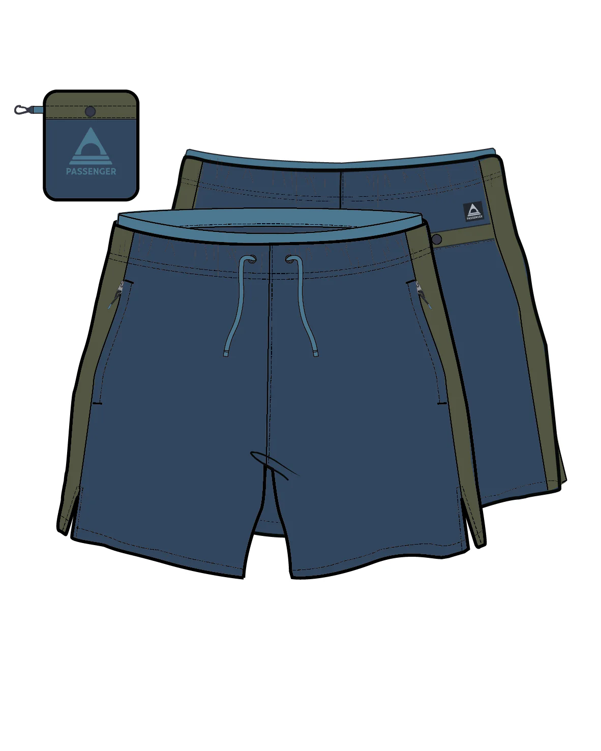 Swift Trail Short 7" - Dark Denim - Image 10