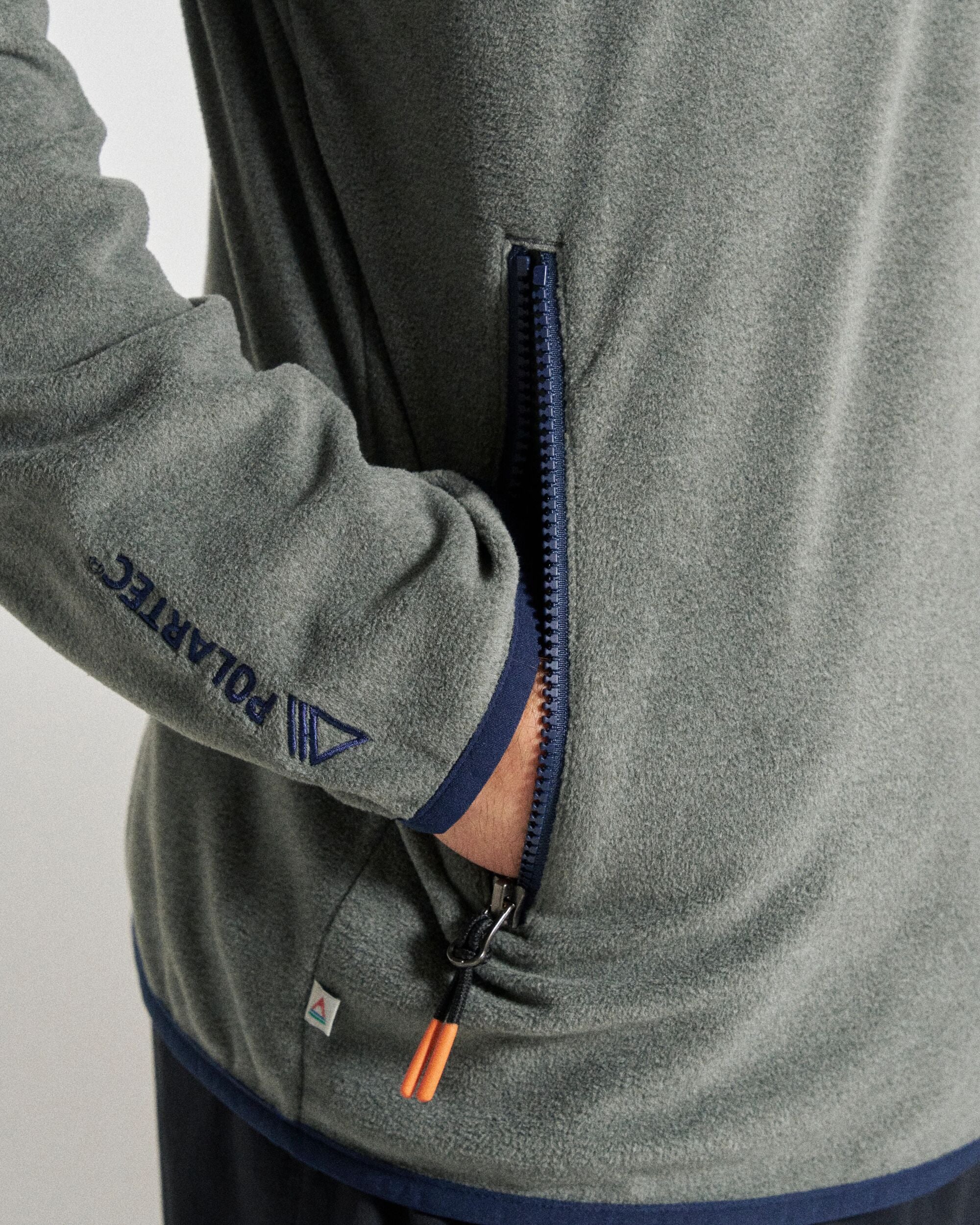 Switchback Micro Polartec® Fleece - Grey Marl 2 - Image 8