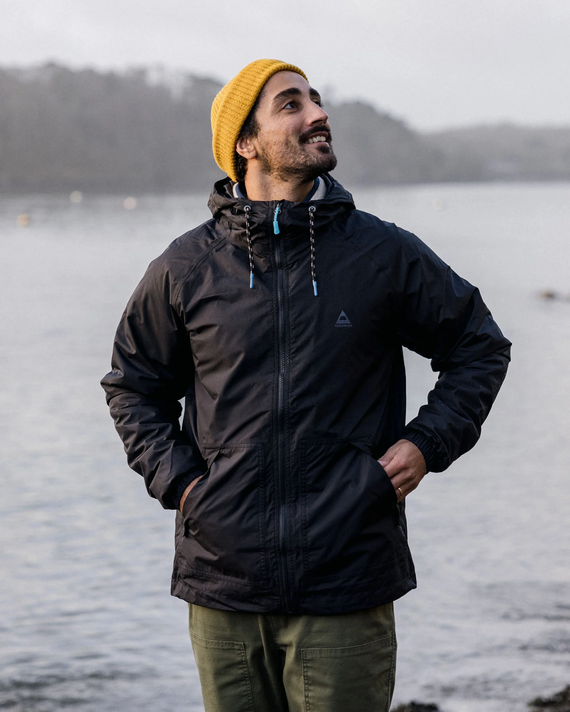 Tallows Water Resistant Jacket - True Black - Image 2