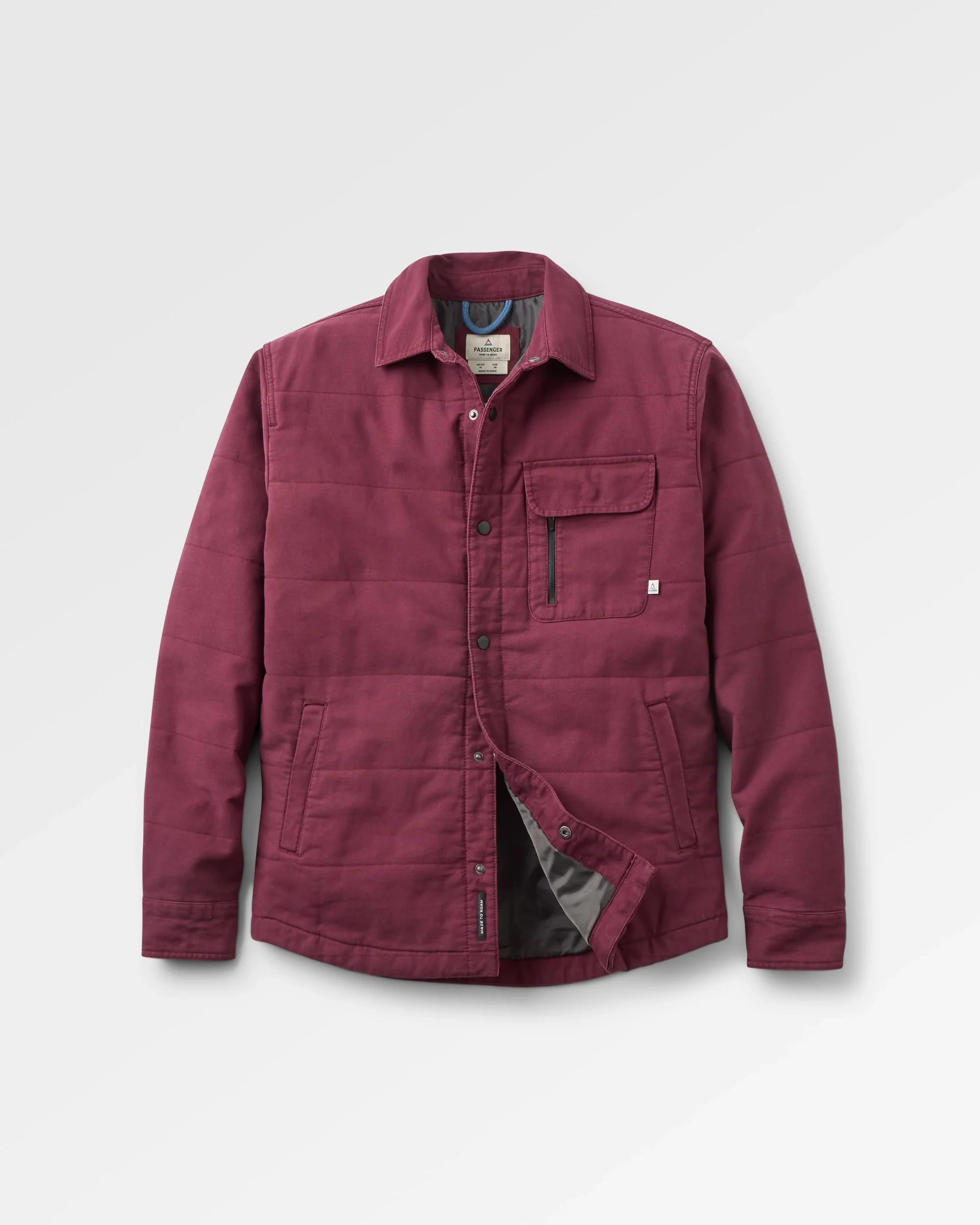 Taranaki Canvas Quilted Overshirt - Fig
