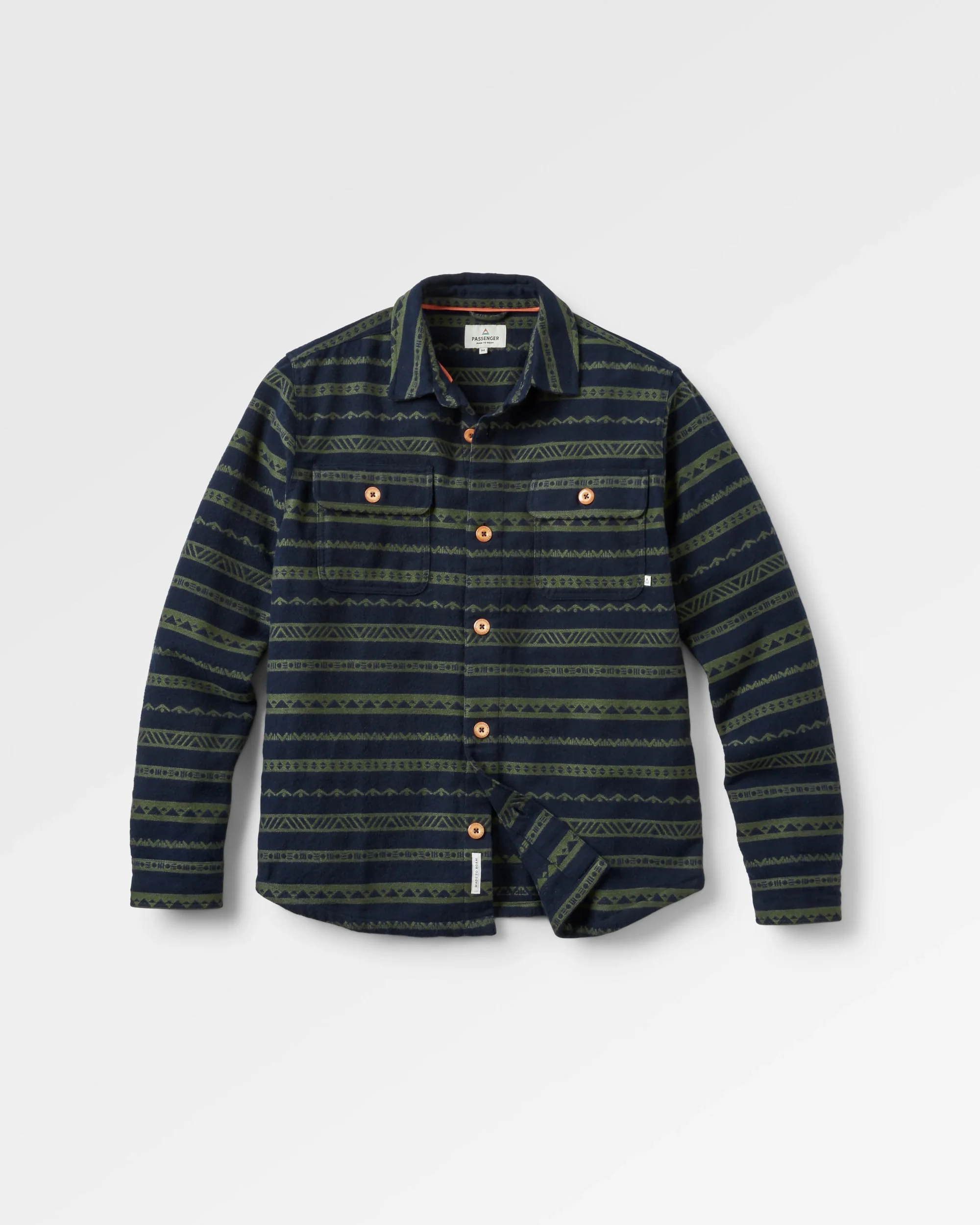 Taupo Organic Cotton Shirt - Rich Navy - Image 2