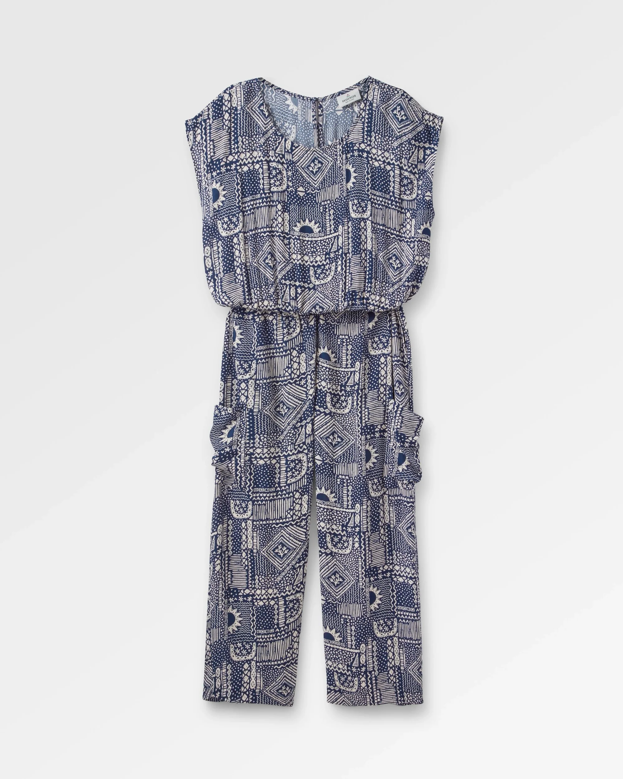 Thimbleberry Jumpsuit - Vintage Patchwork Navy - Image 2