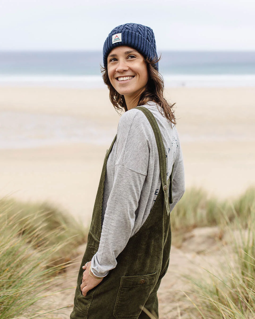 Tiaga Cord Dungarees - Khaki - Image 6