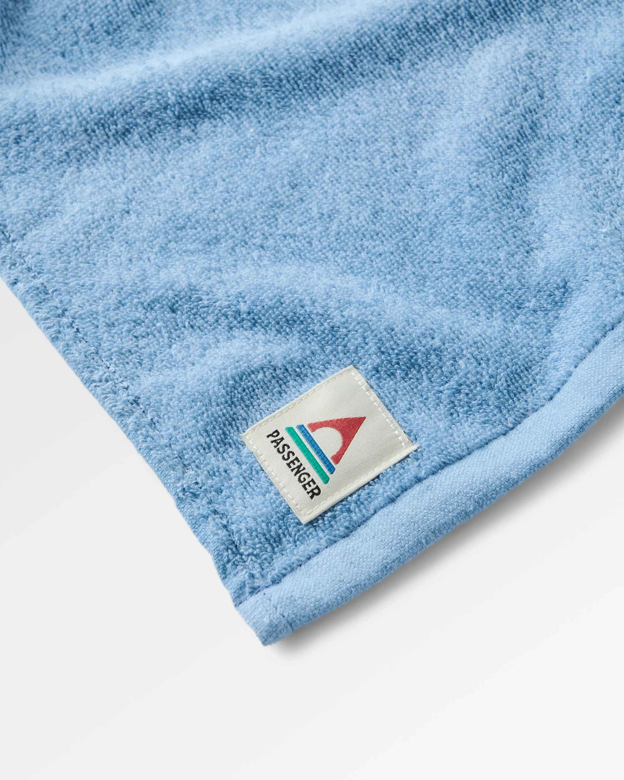 Tideline Organic Cotton Beach Towel - Faded Denim - Image 5