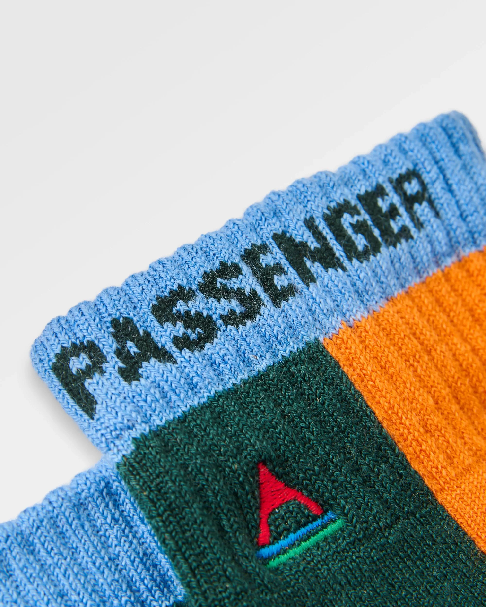 Tillamock Merino Active Quarter Sock - Bright Orange - Image 2