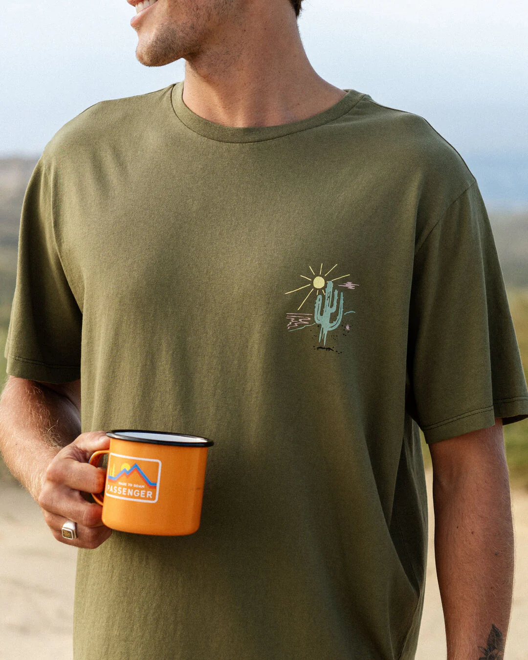 Tizana T-Shirt - Khaki - Image 4