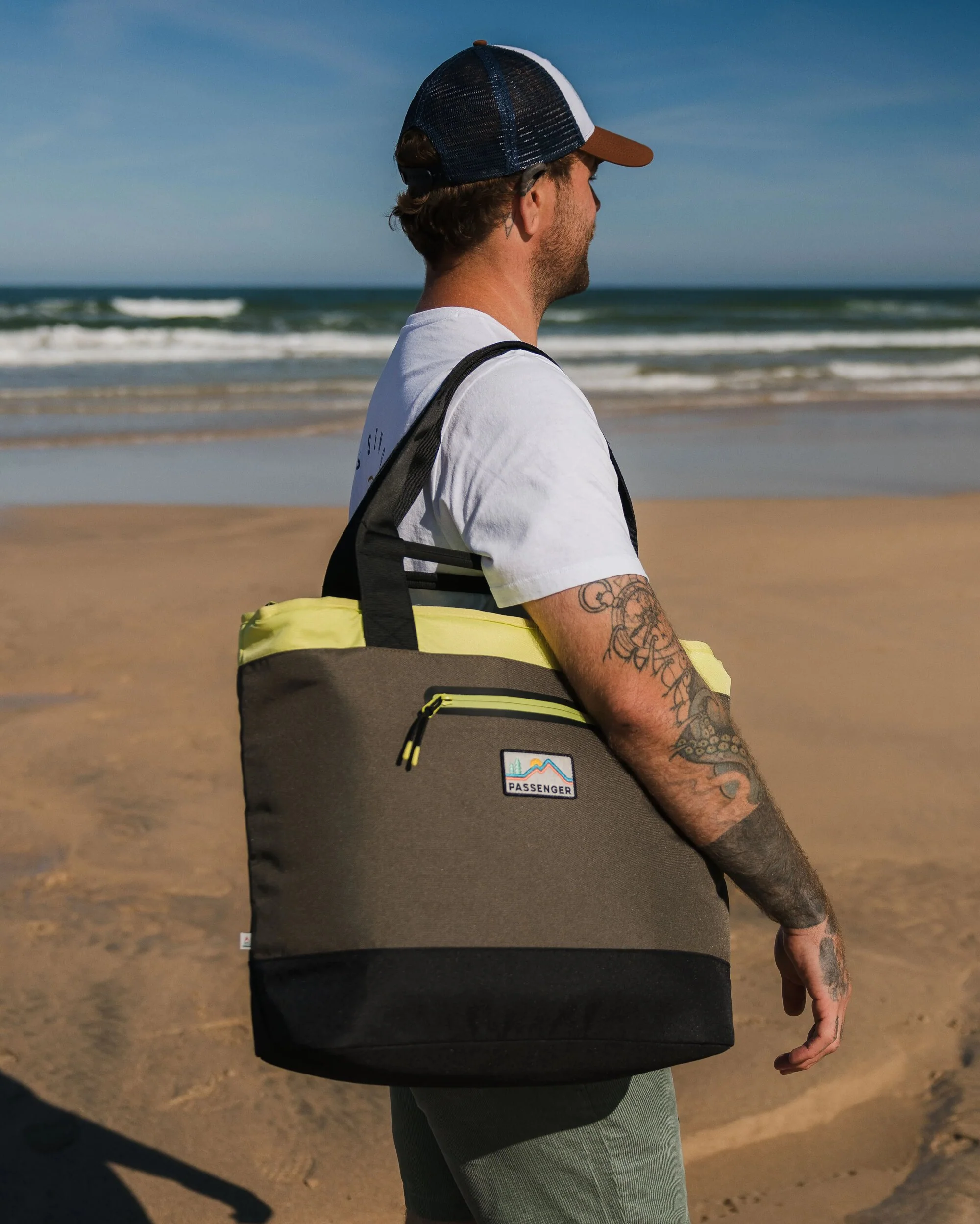 Tote Cooler Bag - Khaki Multi - Image 6