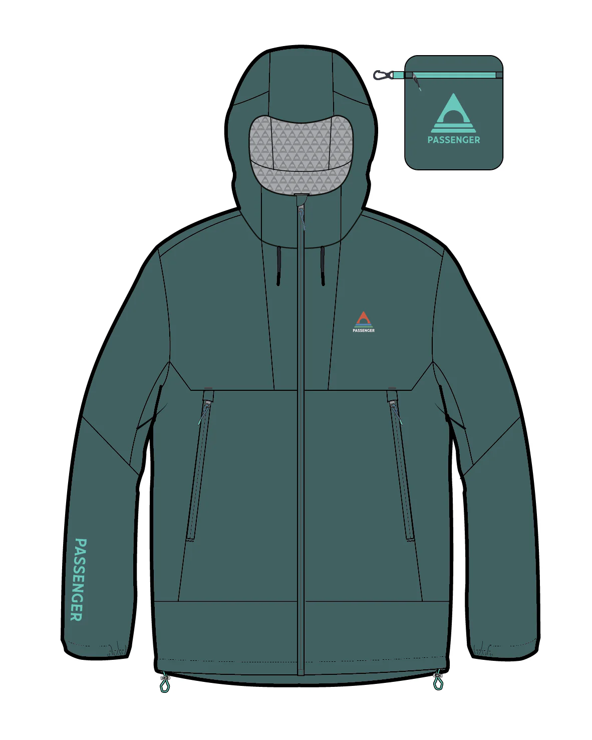 Trailscape Light Men's Waterproof Jacket - Deep Ocean - Image 14