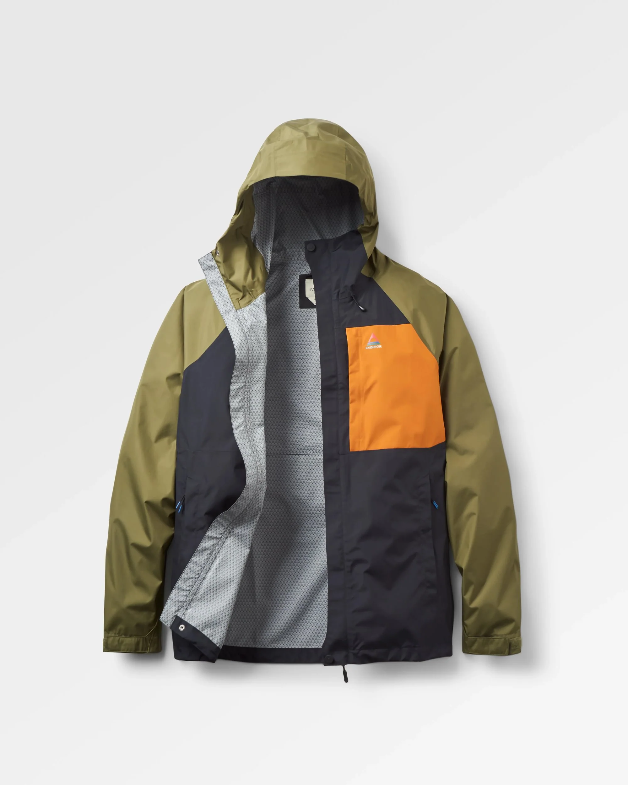Trailscape Men's Waterproof Jacket - Black/Khaki