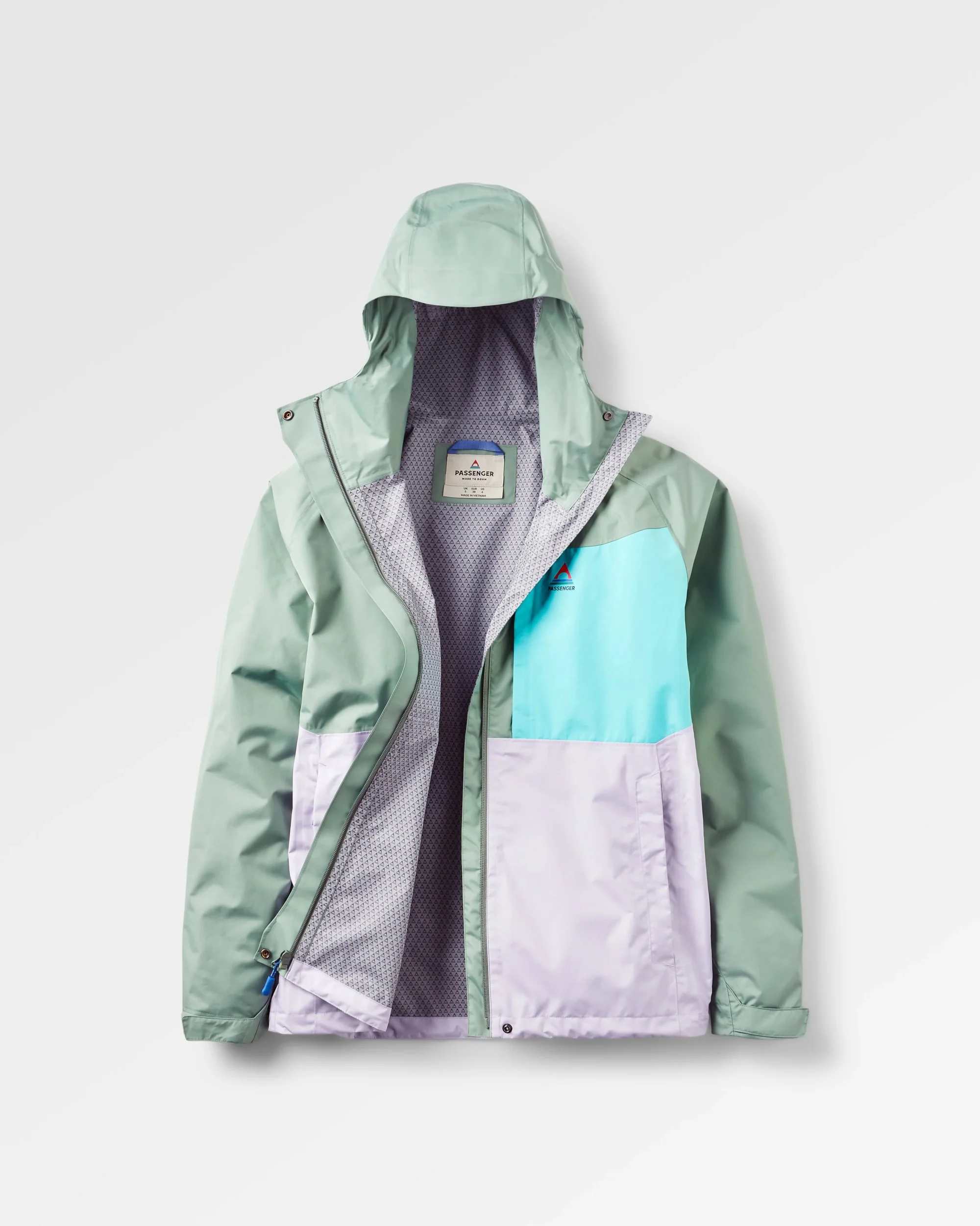 Trailscape Women's Waterproof Jacket - Pistachio/Lilac Mist/Aqua - Image 2