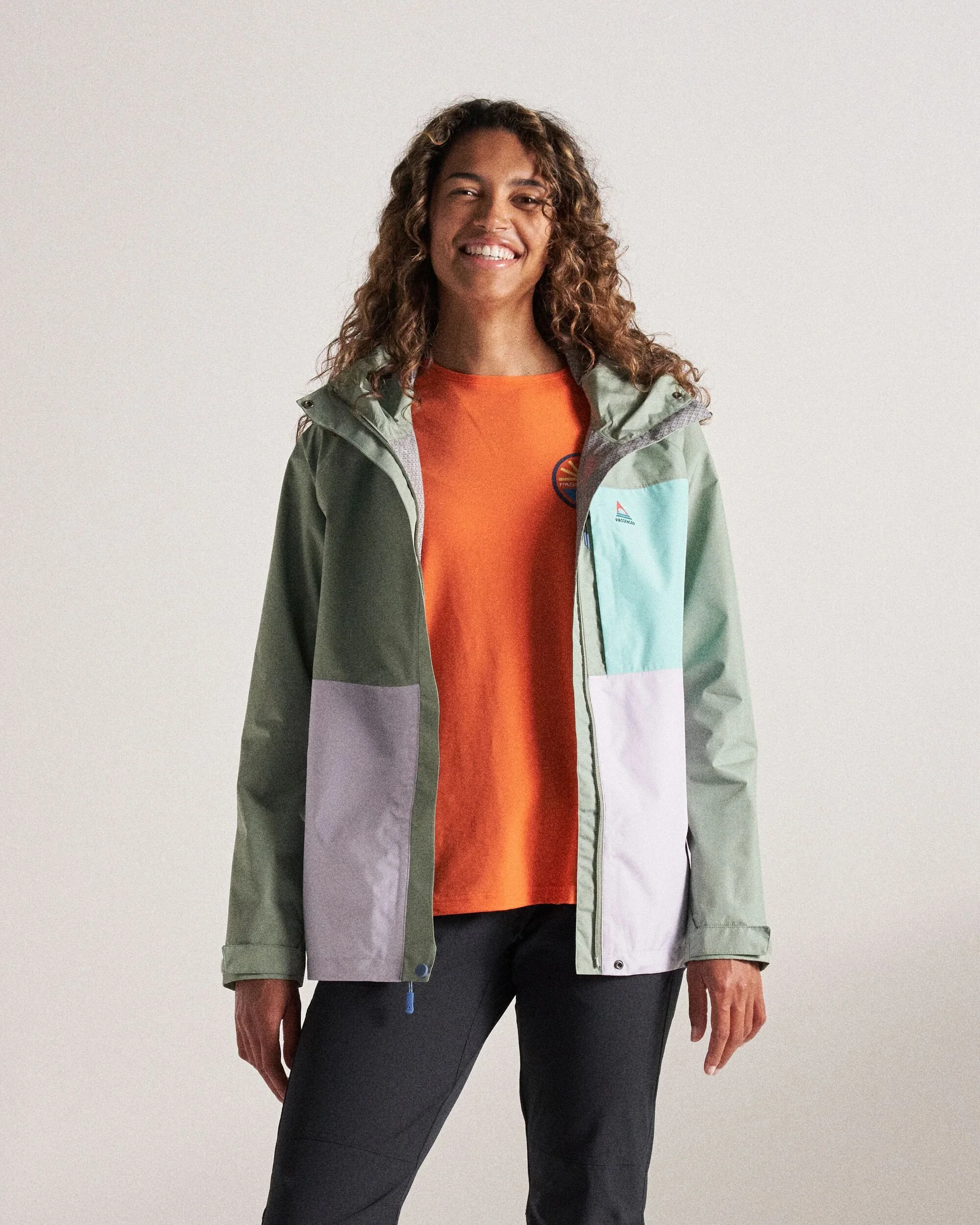 Trailscape Women's Waterproof Jacket - Pistachio/Lilac Mist/Aqua - Image 4