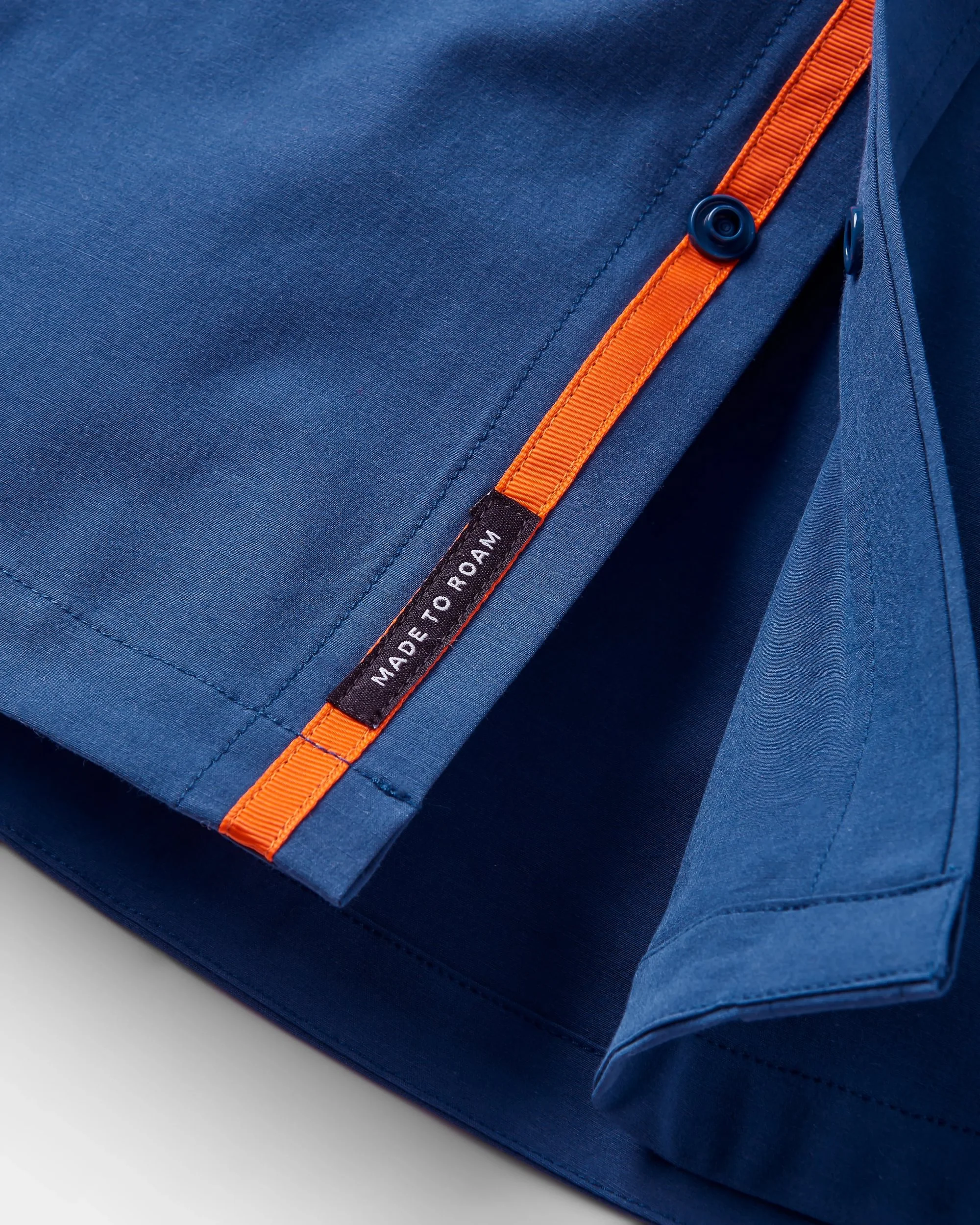 Traveller Short Sleeve Stretch Shirt - Dark Denim - Image 7