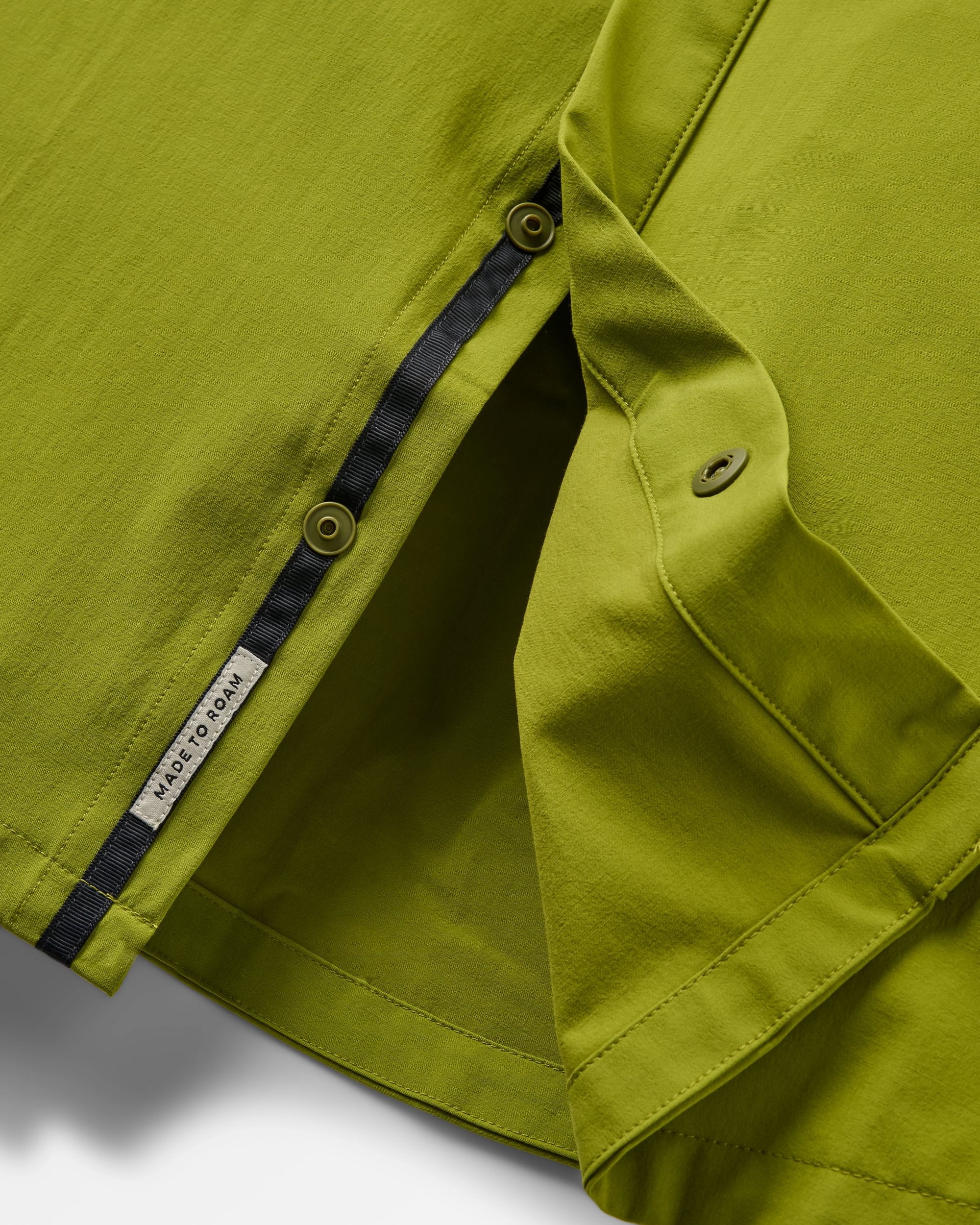 Traveller Short Sleeve Stretch Shirt - Tea Green - Image 4