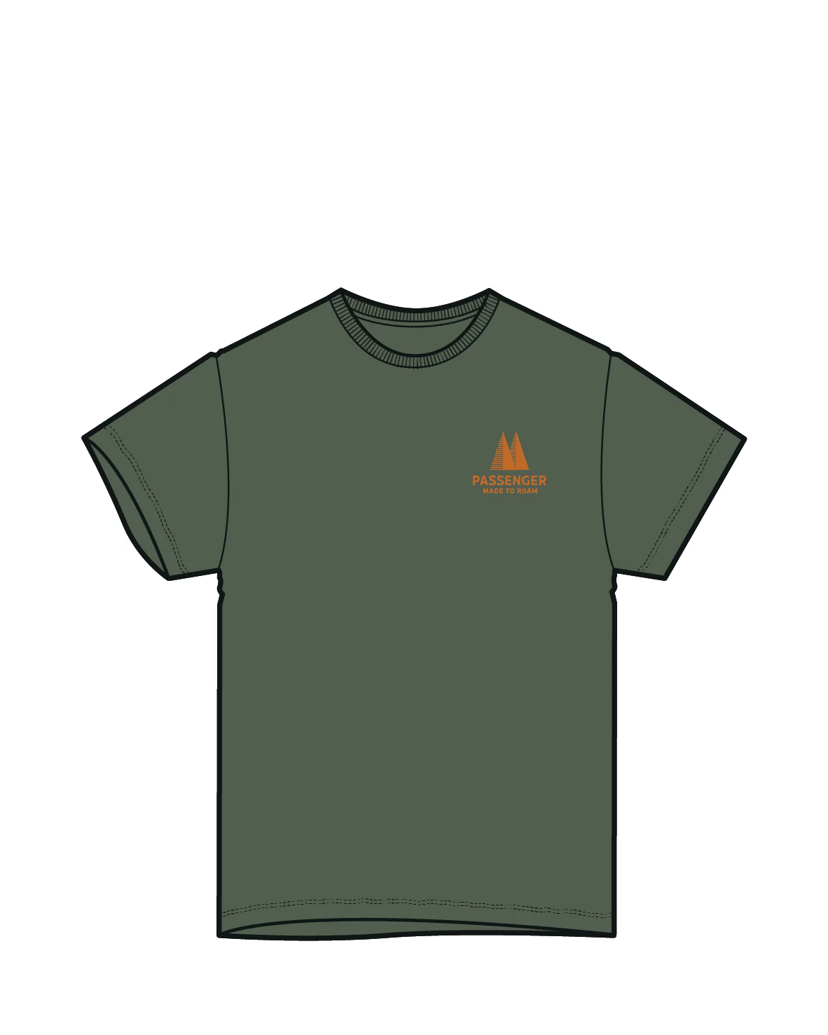 Trees Organic Cotton T-Shirt - Wild Green - Image 6