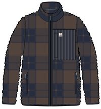 Trekker Deep-Pile Sherpa Fleece - Chestnut/Deep Navy Check - Image 11