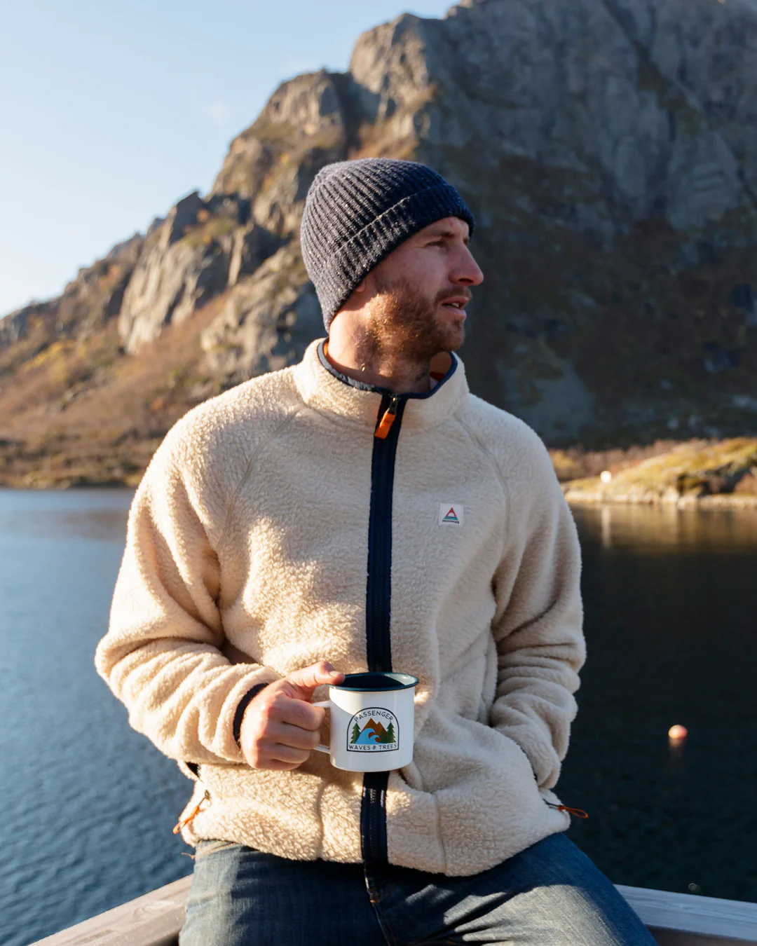 Tripper Full Zip Sherpa Fleece - Oatmeal - Image 7