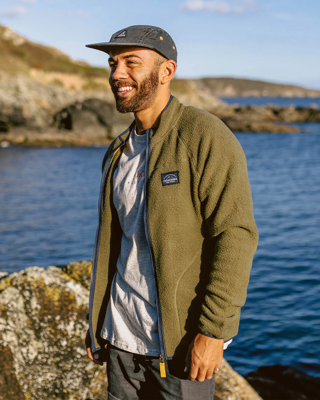 Tripper Full Zip Sherpa Fleece - Khaki - Image 6