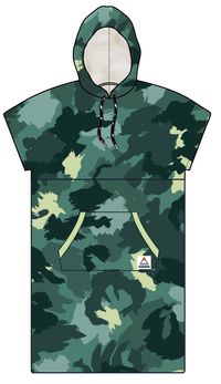 Tulum Towel Poncho - Alpine Camo Khaki - Image 7