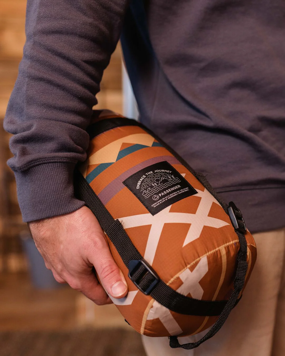 Twilight Sleeping Bag - Ginger Paddle Geo - Image 4