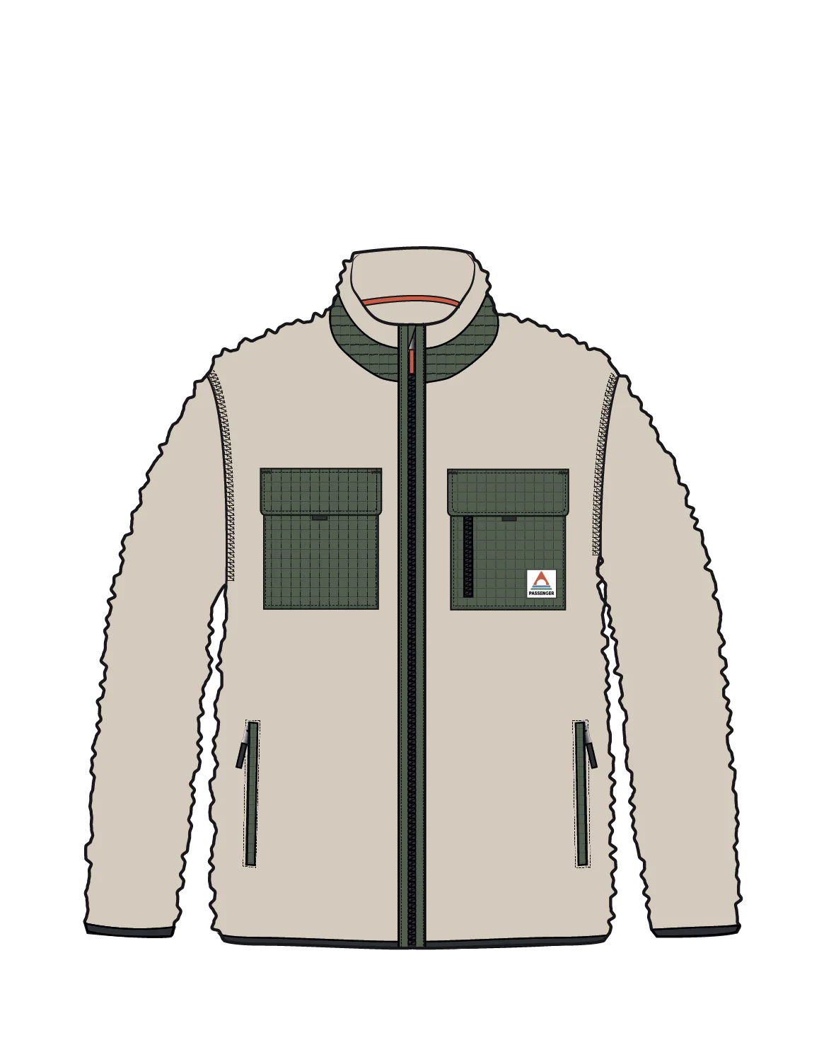 Valiant Deep Pile Fleece - Off White - Image 11