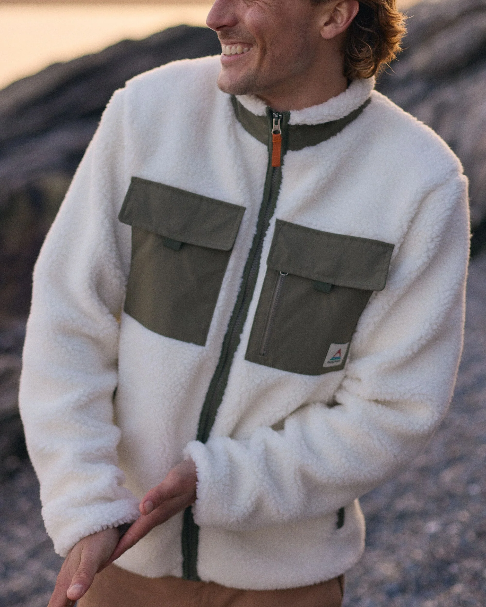 Valiant Deep Pile Fleece - Off White - Image 4