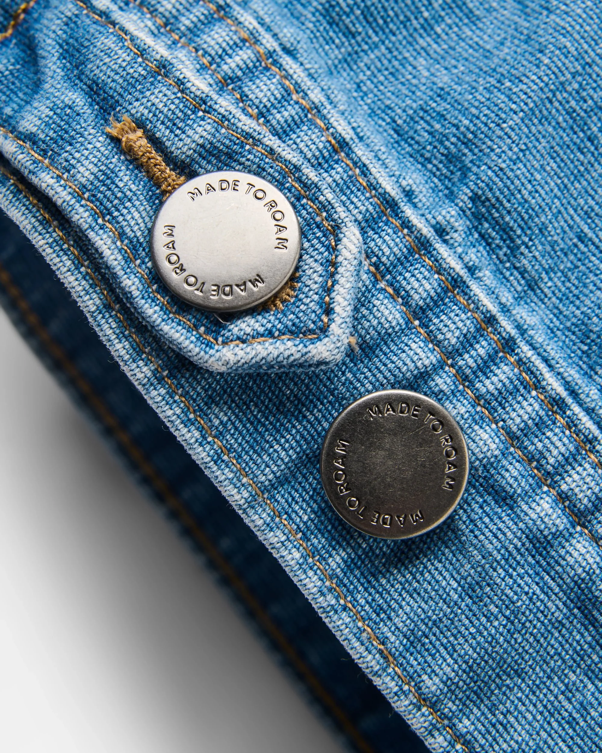Vantage Denim Jacket - Light Wash Denim - Image 9