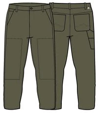 Vantage Organic Cotton Canvas Trouser - Khaki - Image 13