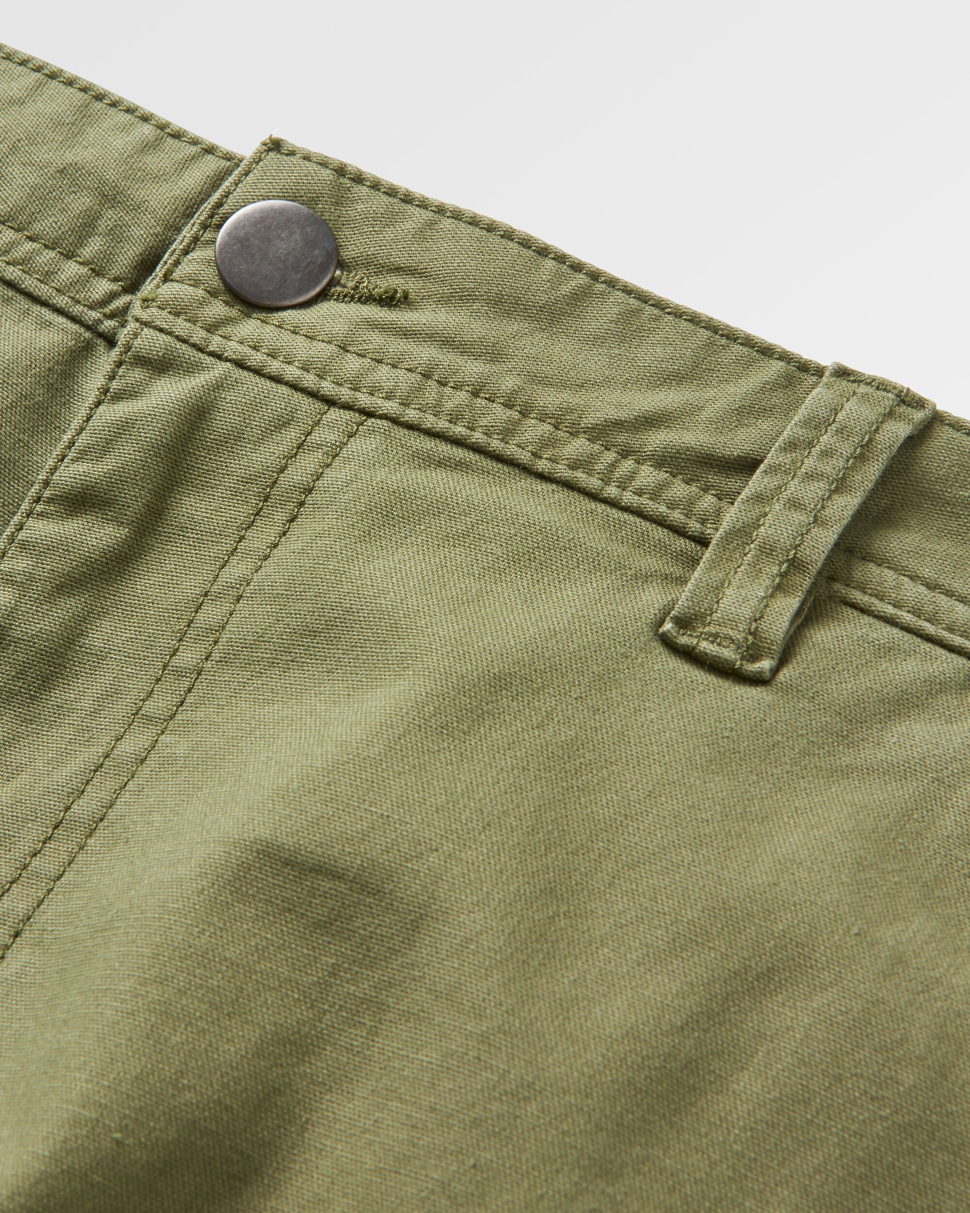 Vantage Organic Cotton Canvas Trouser - Khaki - Image 9