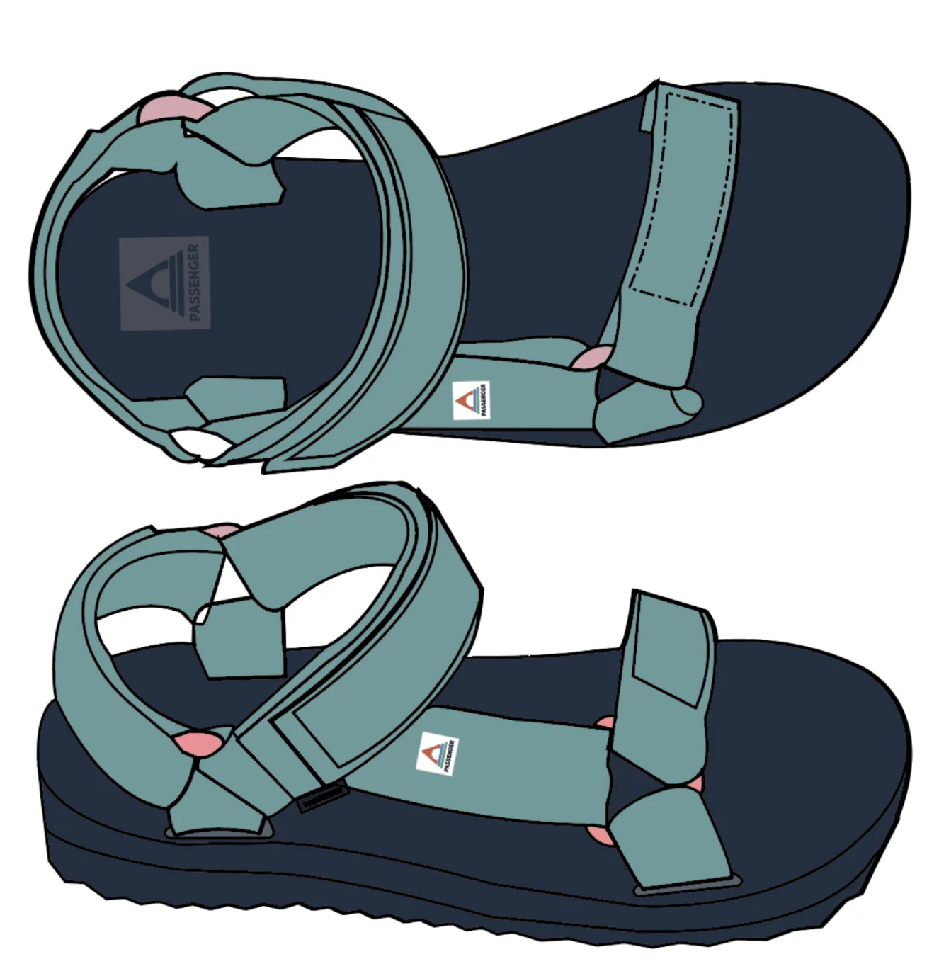 Venice Sandal - Deep Sea - Image 12