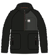 Ventura 1/2 Zip Sherpa Fleece - Black - Image 11