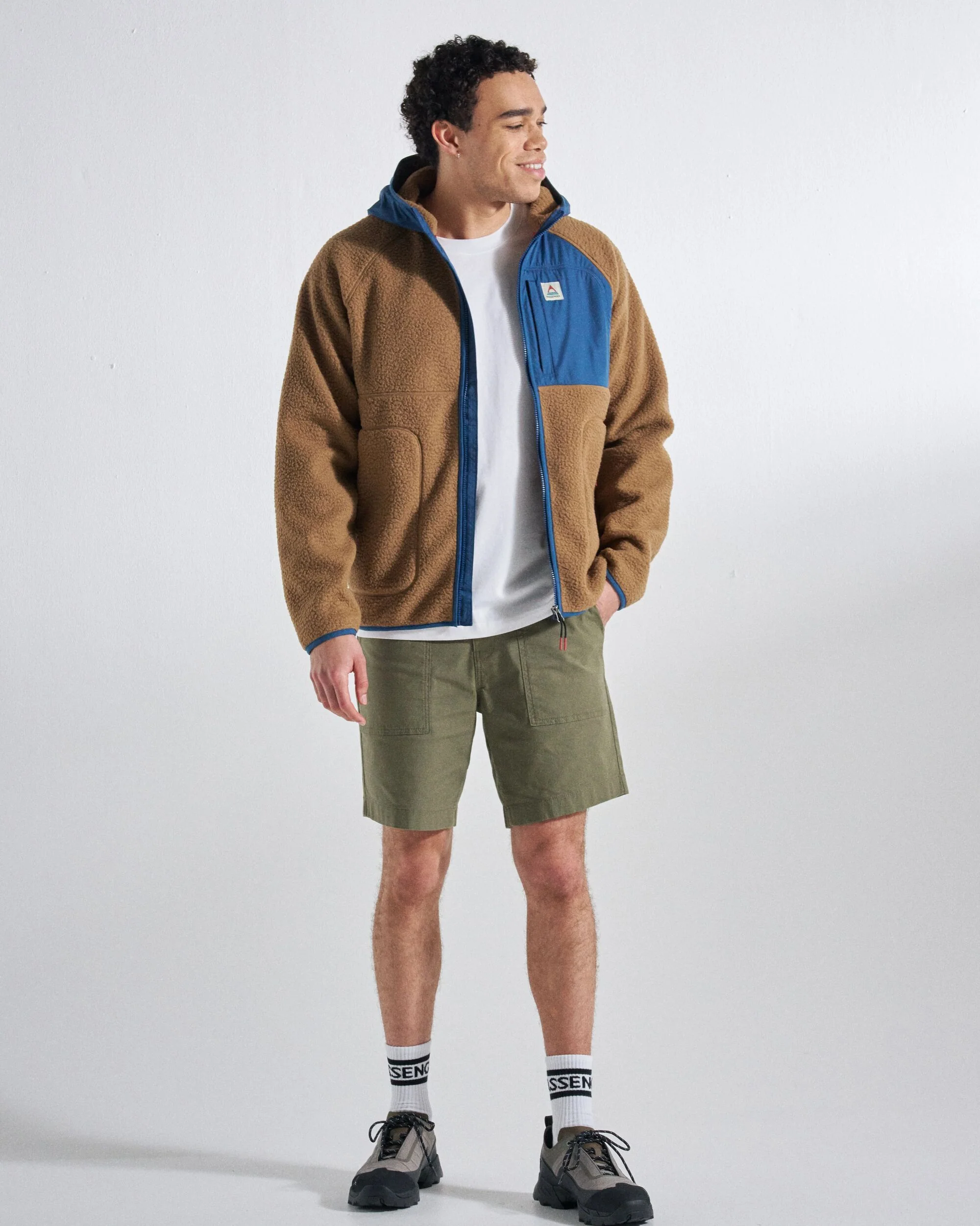 Ventura Full Zip Sherpa Fleece - Caramel Brown - Image 7