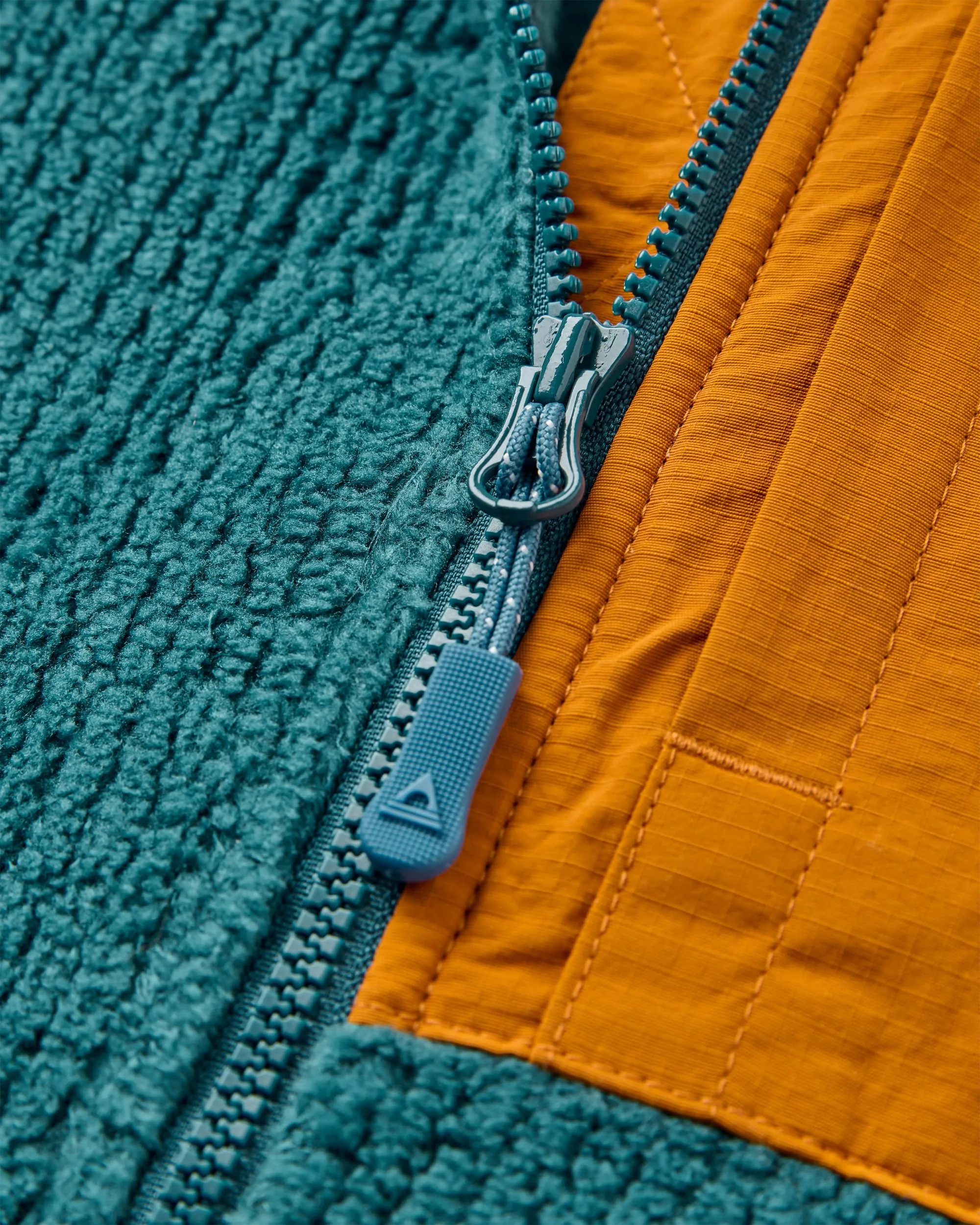 Venturescape Men's Fleece - Retro Orange/Tidal Blue - Image 4