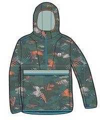 Viento Windshell Anorak - Palm Camo Deep Sea - Image 11